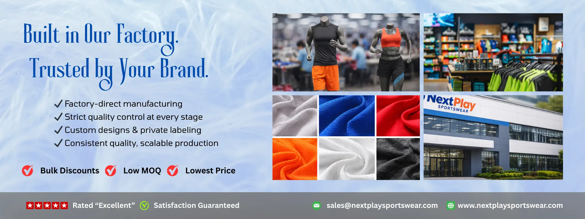 NextPlay Factory Direct Custom Sportswear Manufacturing