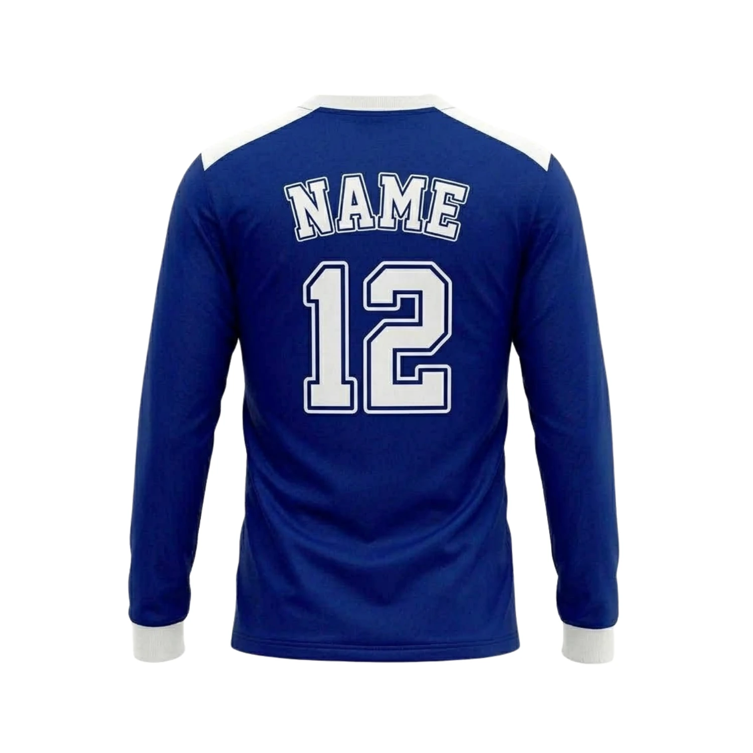 Custom Long Sleeve V-Neck Soccer Jersey with 150G Interlock
