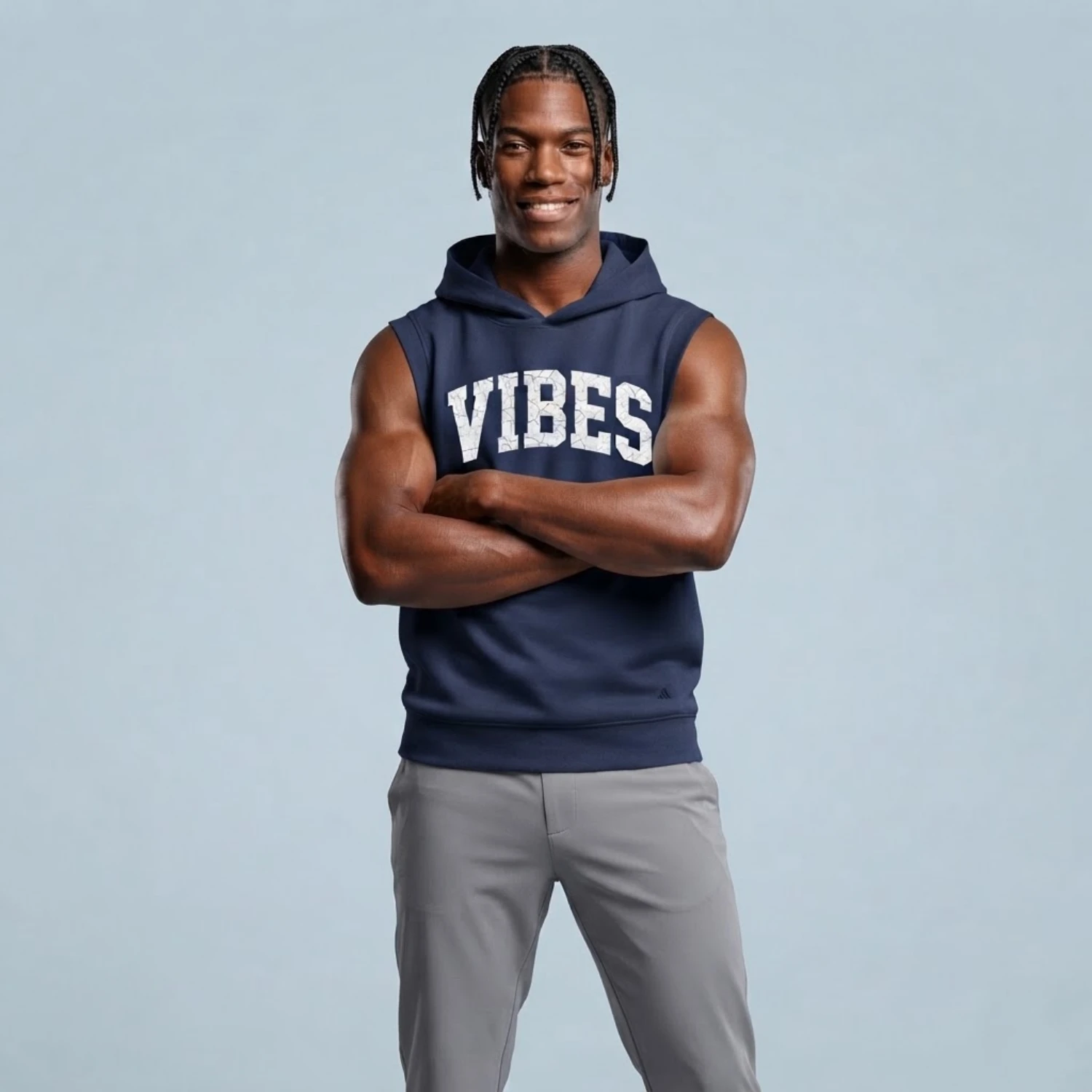 Custom Full Sublimation 220G Ultra Light Sleeveless Hoodie