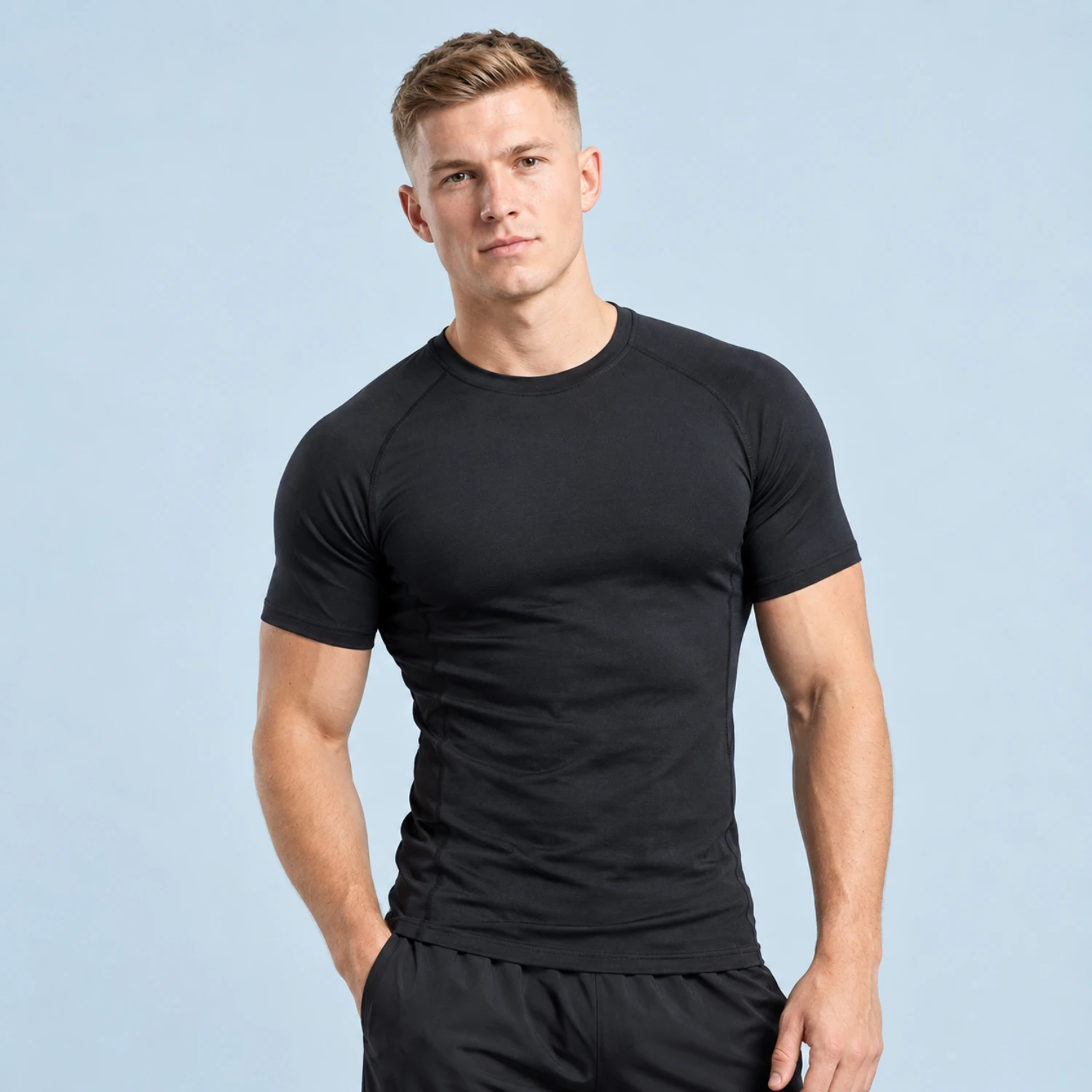 Custom Sublimation Short Sleeve Compression T-Shirt