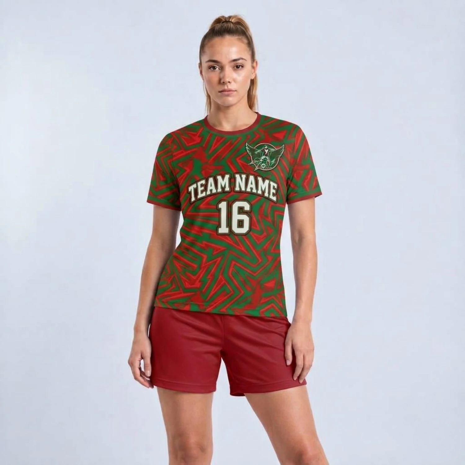 Women's Performance Soccer Jersey – 180G Spandex Interlock