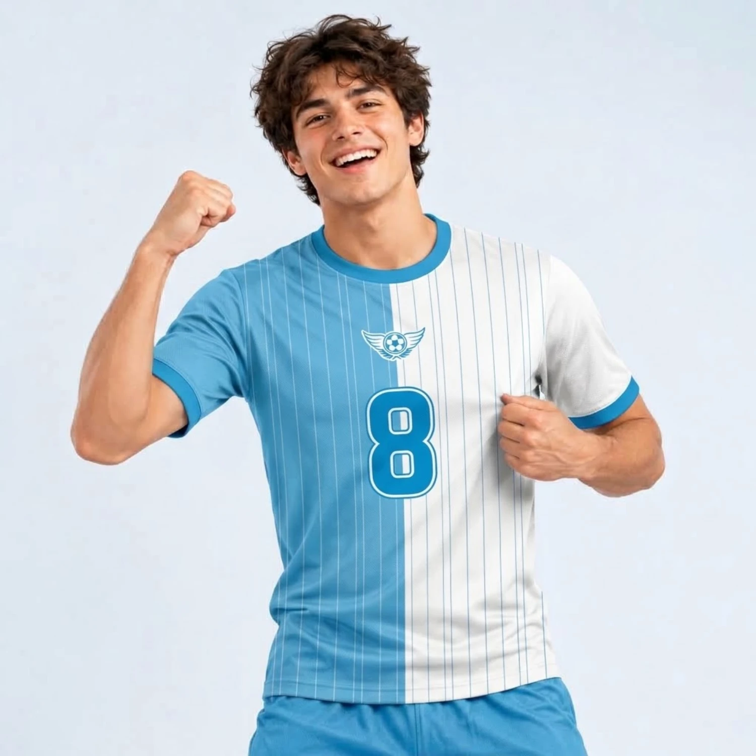 Custom Men's & Youth Soccer Jerseys with180G Spandex Interlock