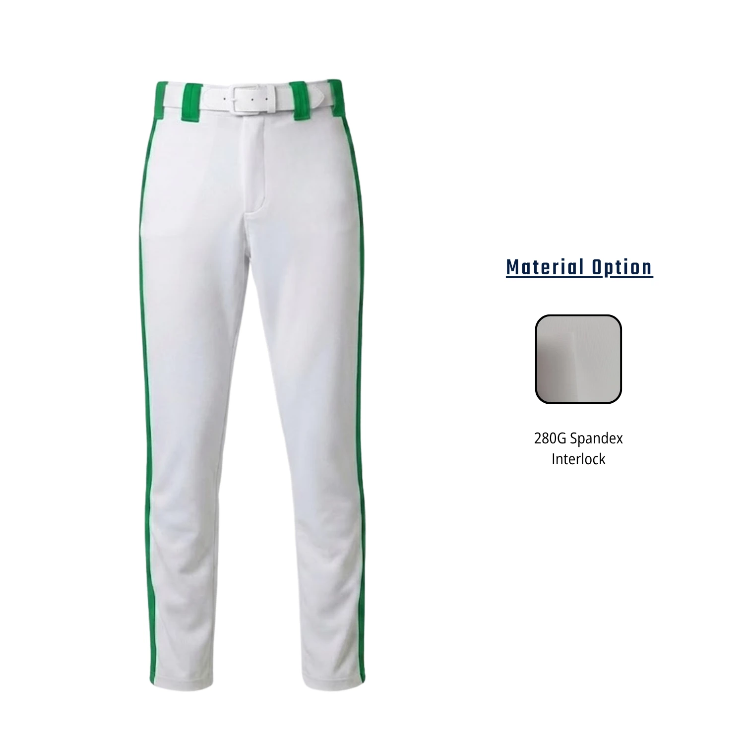 Custom Sublimated Full-Length Baseball Pants – 280G Spandex Interlock
