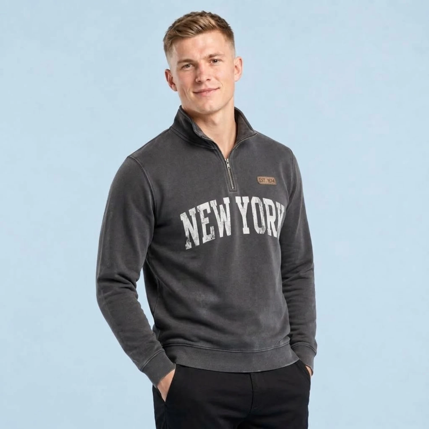 160G Brushed Milk Silk Quarter Zip Pullover