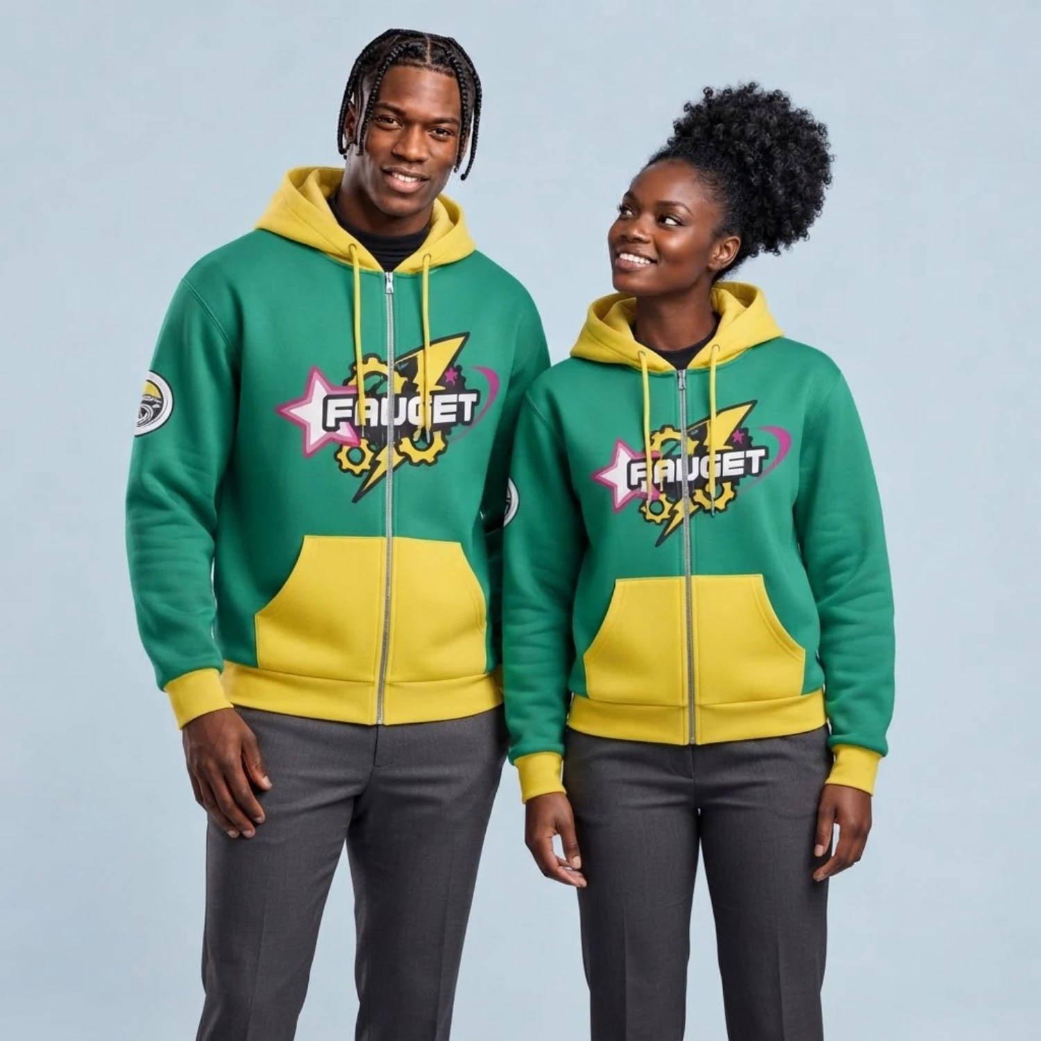 Ultra Light 220G Full-Zip Hoodie with Kangaroo Pocket