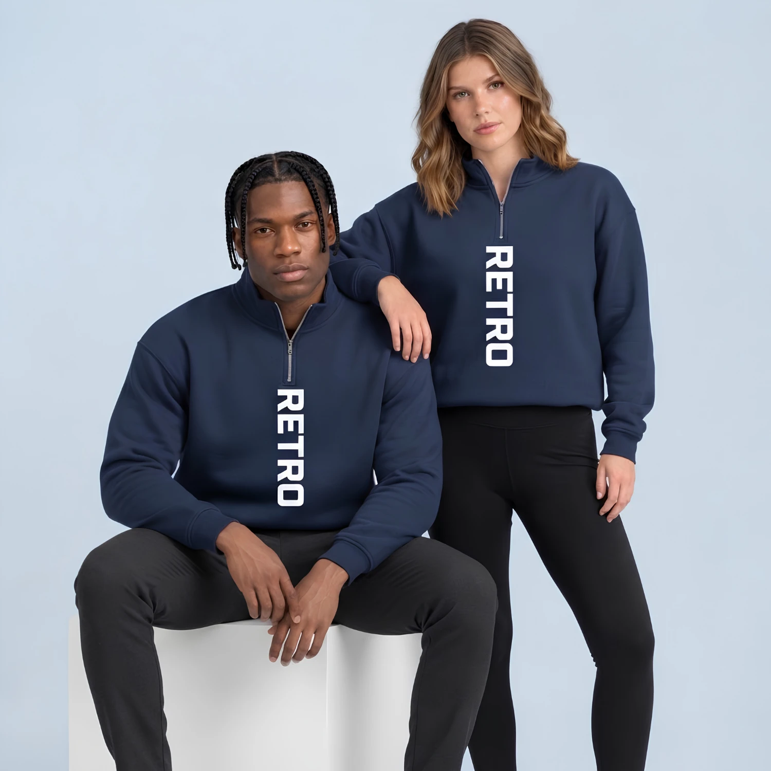 150GSM Interlock Quarter Zip Pullover
