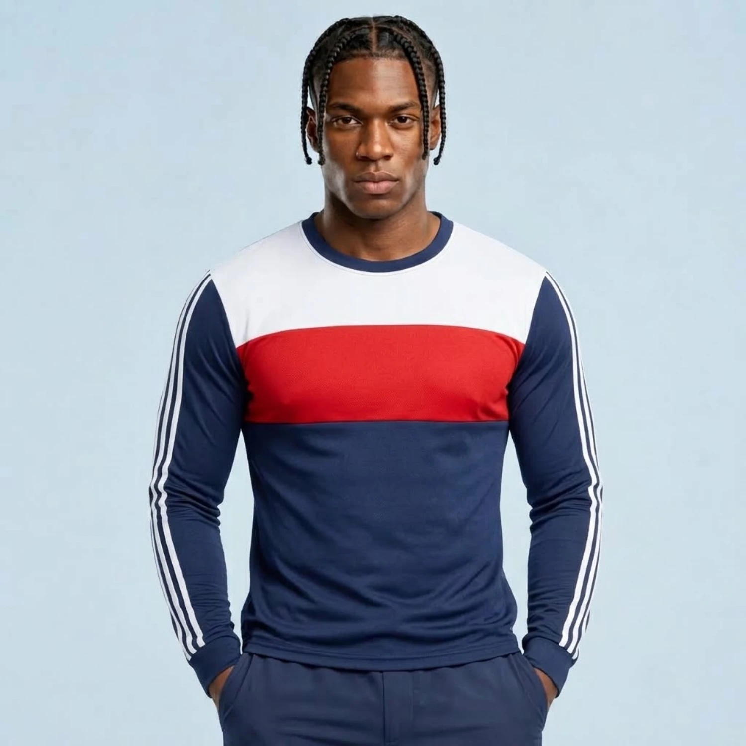 Custom Jacquard Mesh Long Sleeve T-Shirt – 160GSM Performance Sublimation Teamwear