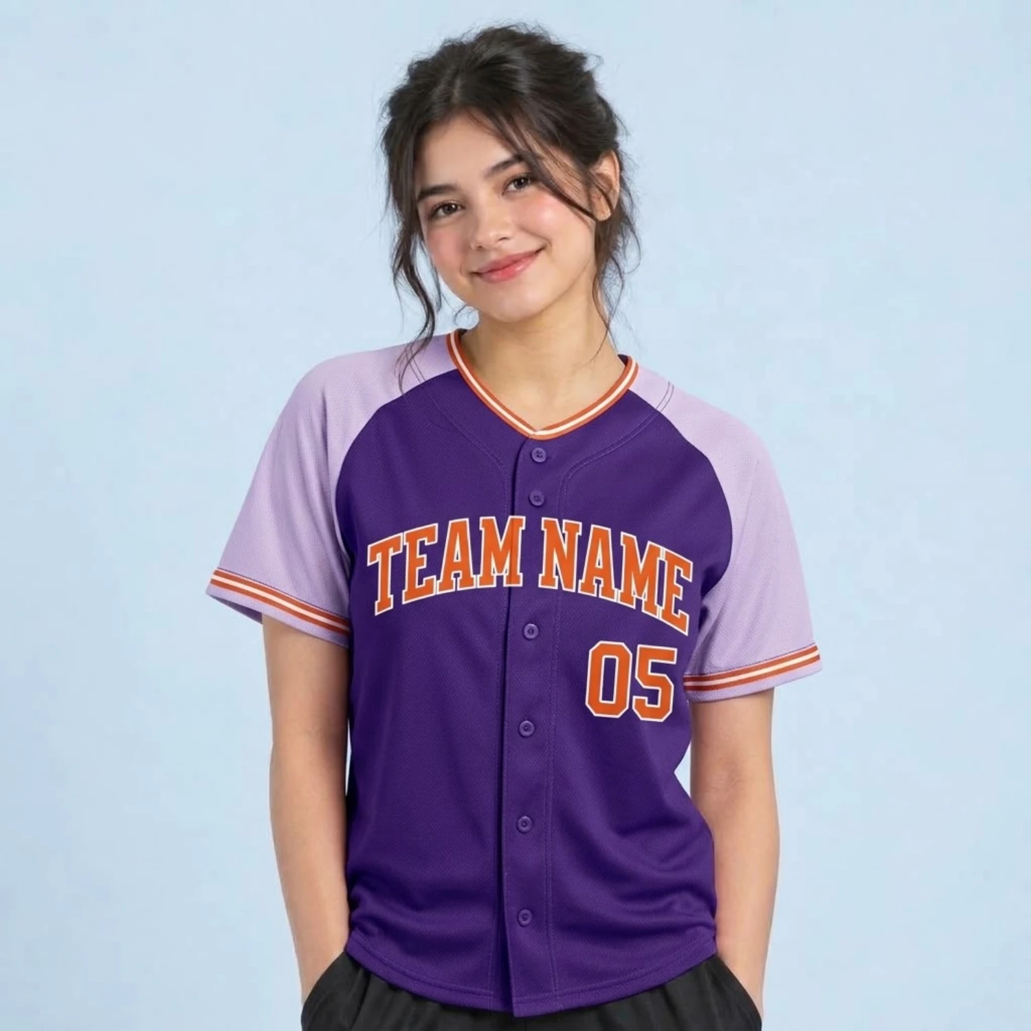 Custom Women’s Full-Button Baseball Jersey