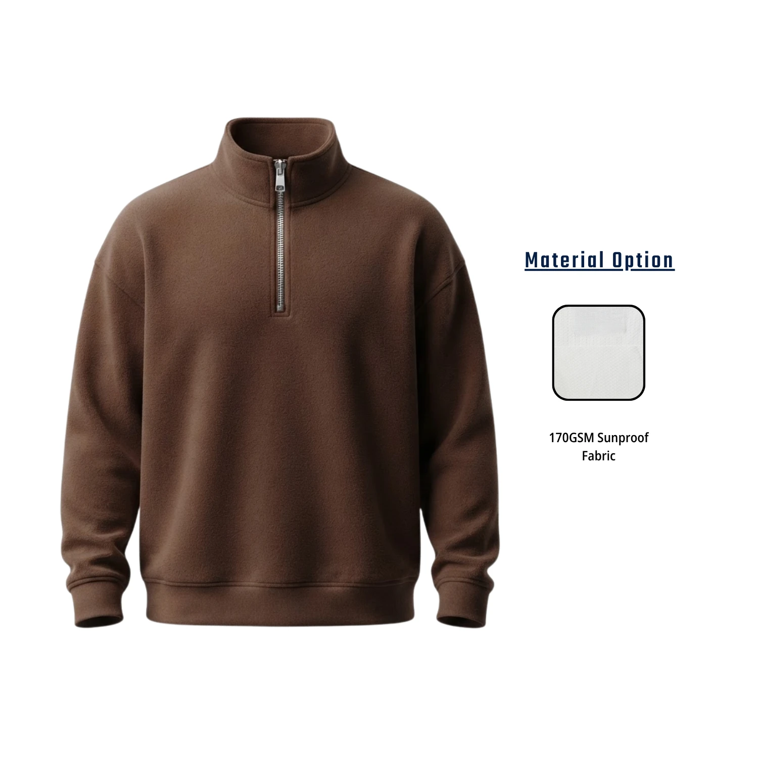 SolarProtec UPF50+ Full Sublimation Quarter Zip Pullover