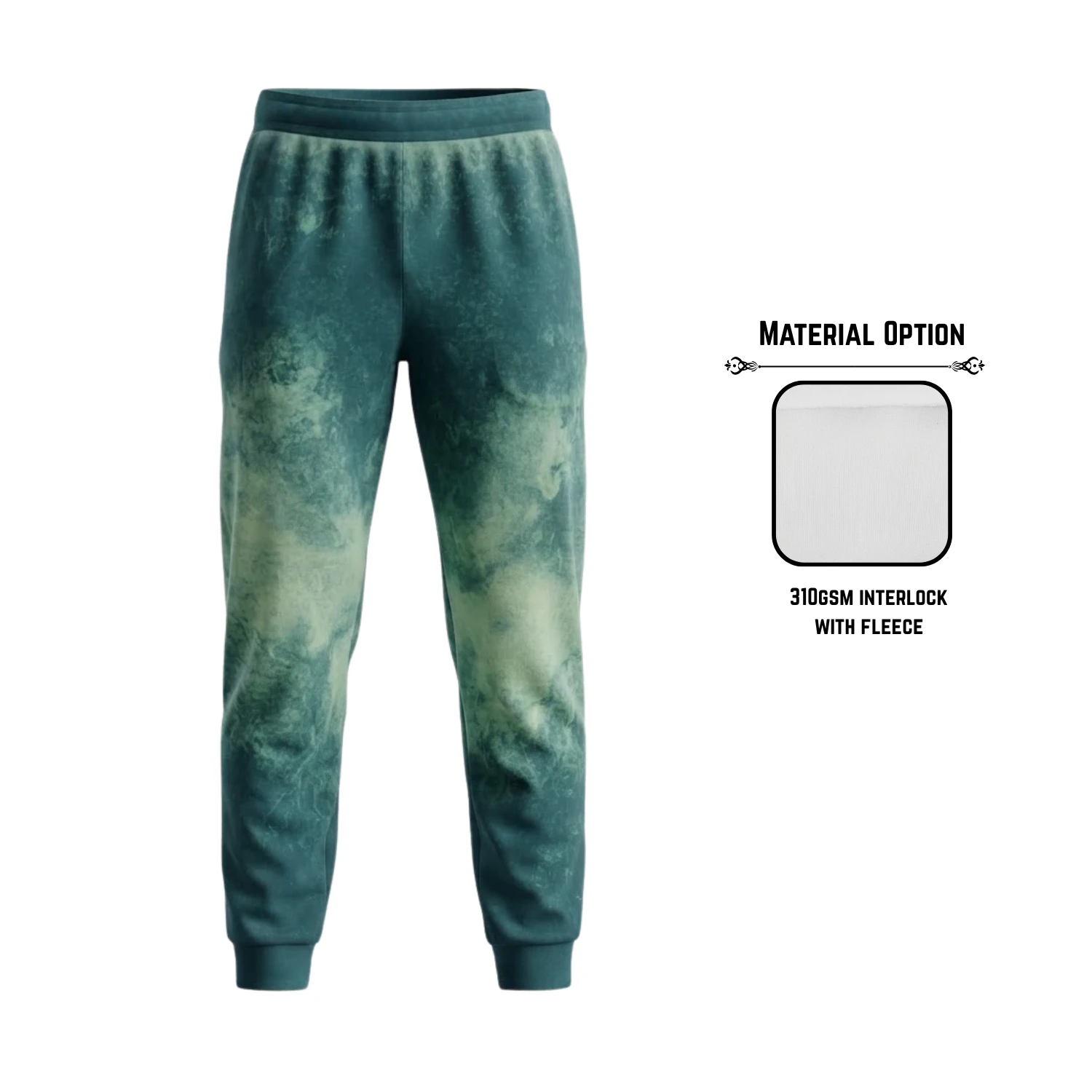 Custom Sublimation 310G Fleece-Lined Sweatpants