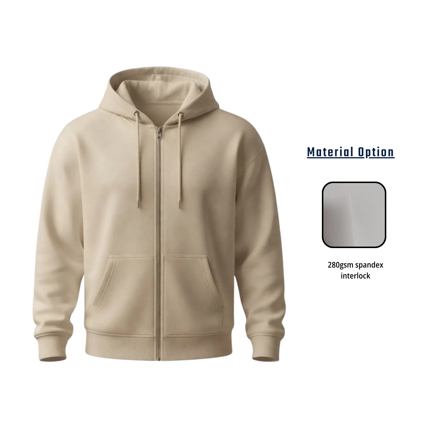 Custom 280G Heavyweight Full Sublimation Full-Zip