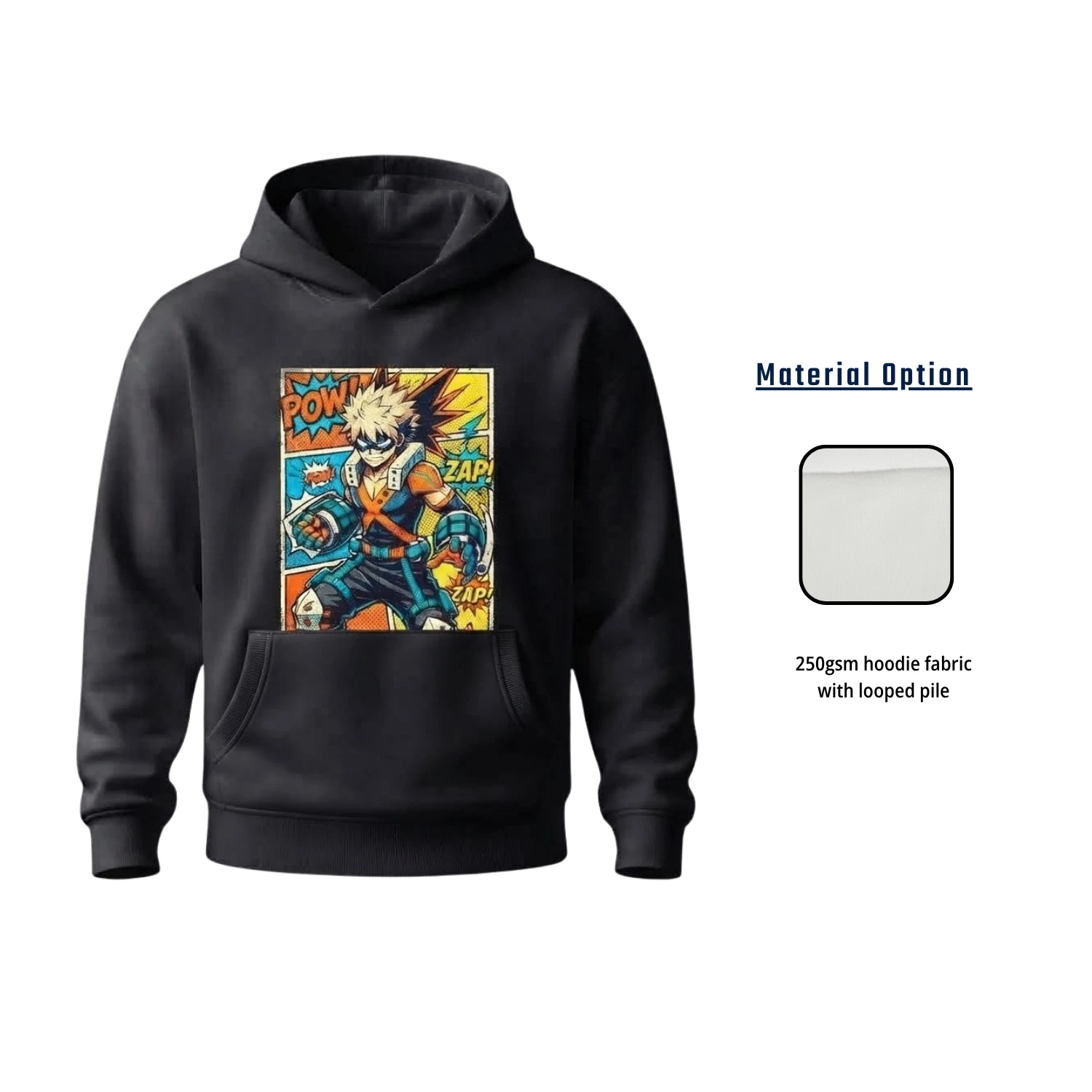 Custom Full Sublimation 250G Lightweight Hoodie