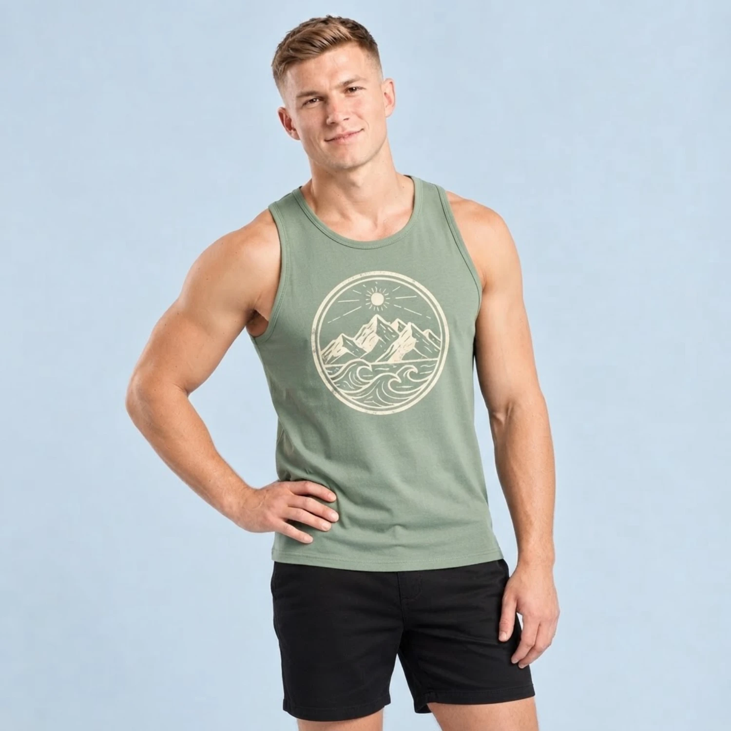 Sublimation Sleeveless T-Shirt – Custom 160GSM Brushed Milk Silk