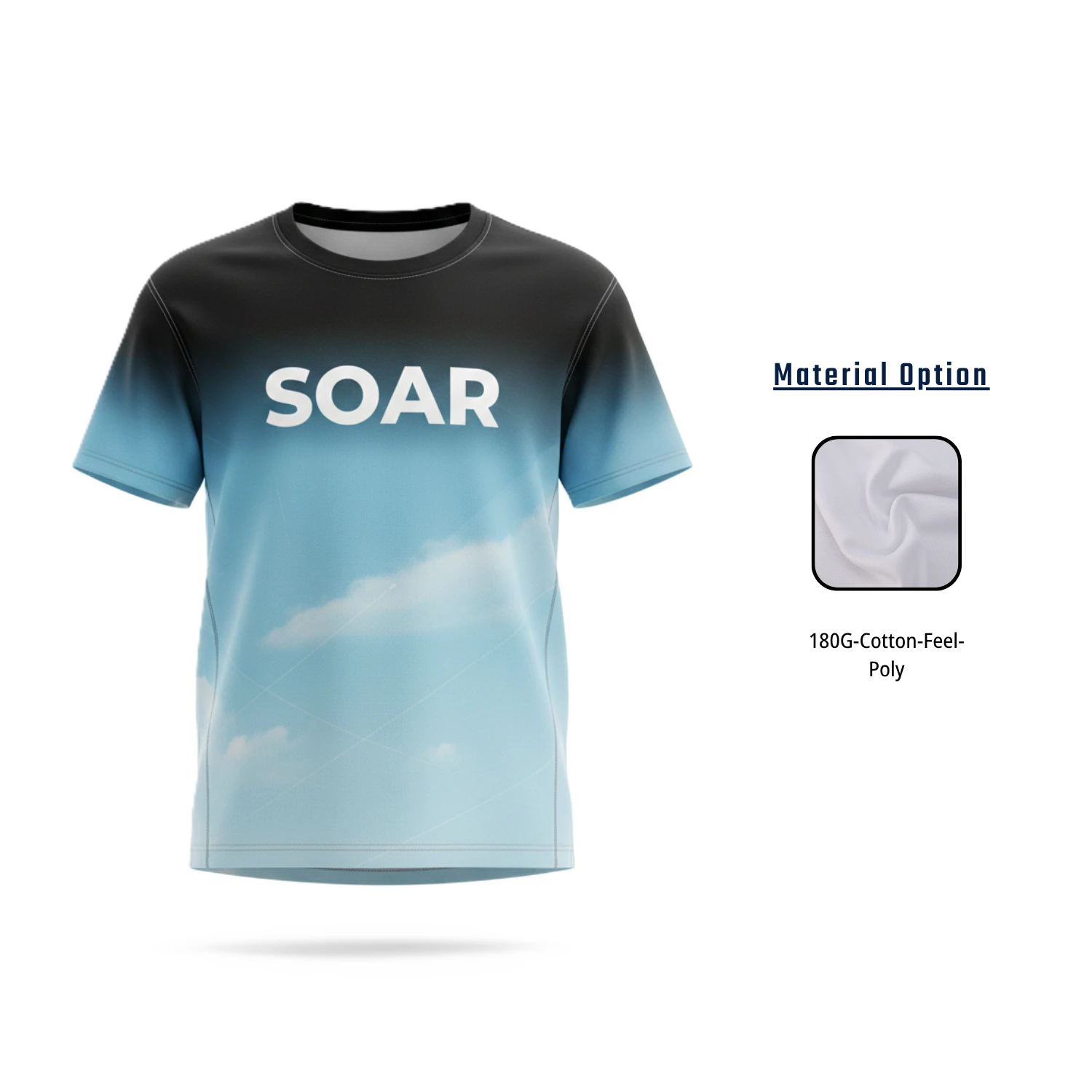 Unisex Full Sublimation Cotton-Feel Short Sleeve T-Shirt - 180gsm