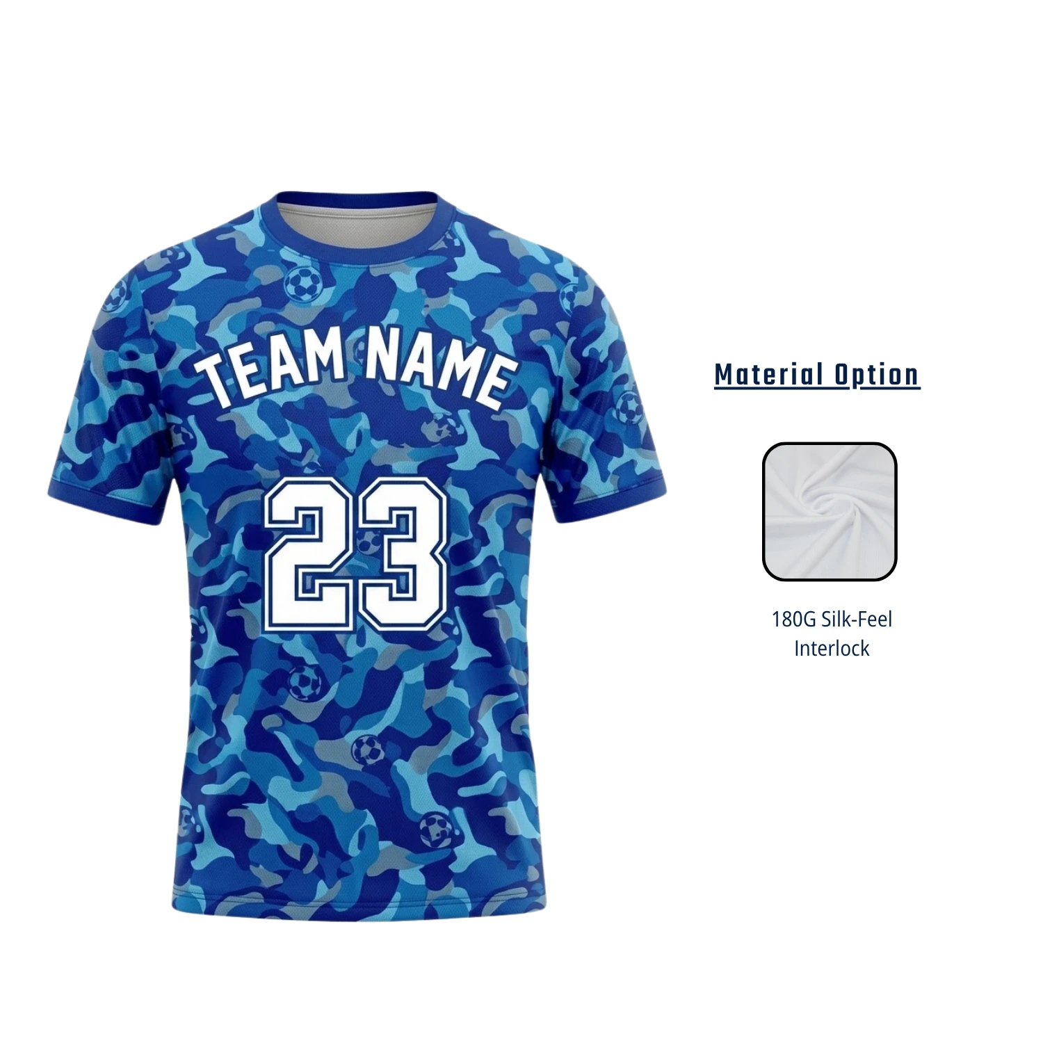 Premium Men's & Youth Soccer Jerseys with 180G Silk-Feel Interlock