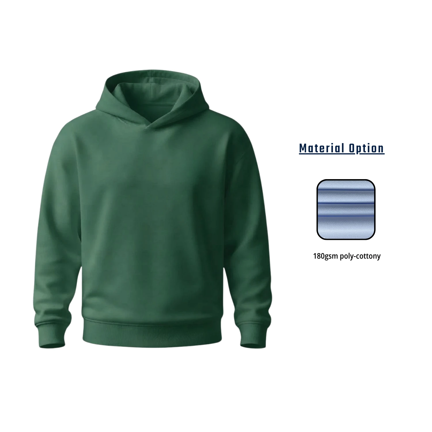 Custom Full Sublimation Cotton-Feel Long Sleeve Hoodie