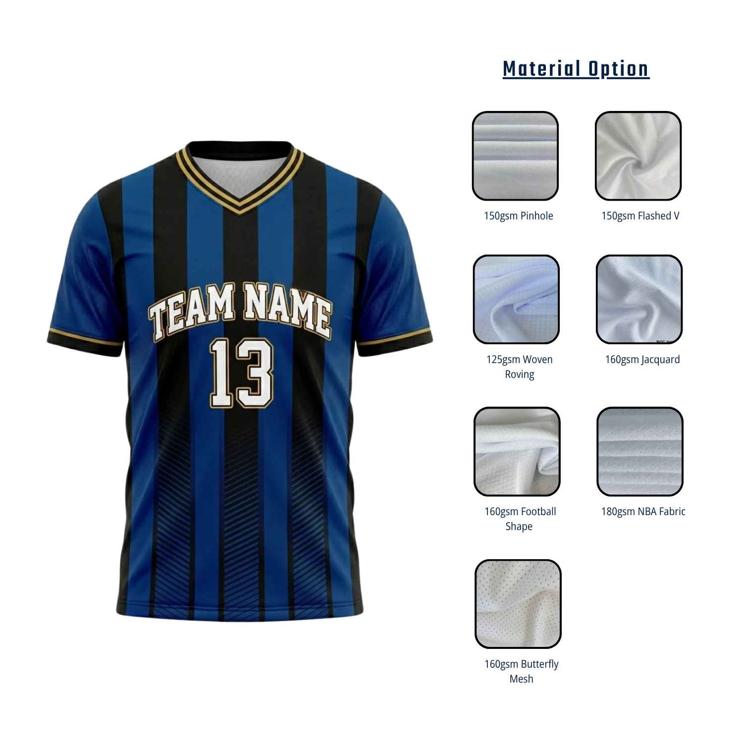 Custom VIP V-Neck Soccer Jersey
