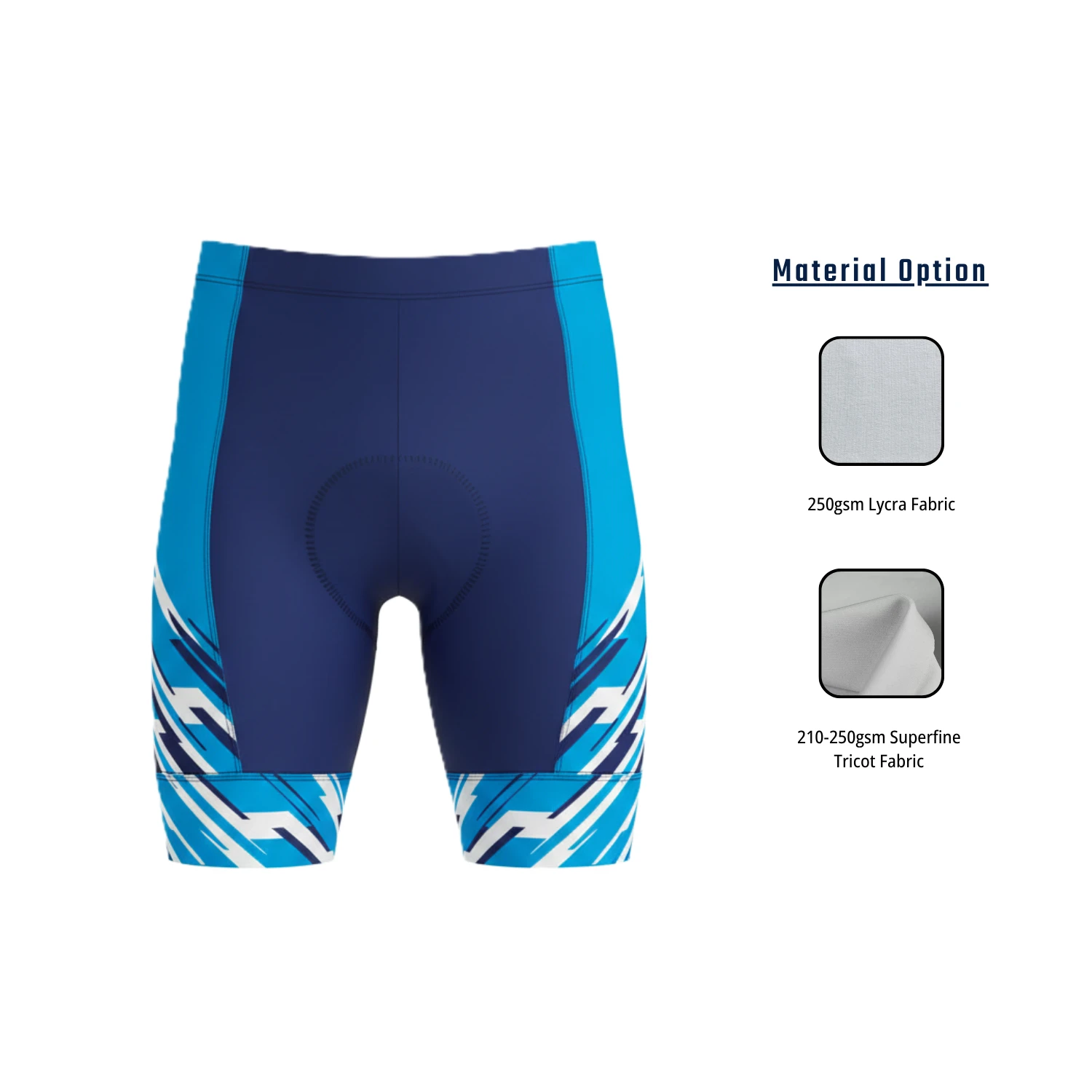 Custom Sublimation Cycling Non-Bib Shorts – Pro Compression Lycra & Tricot
