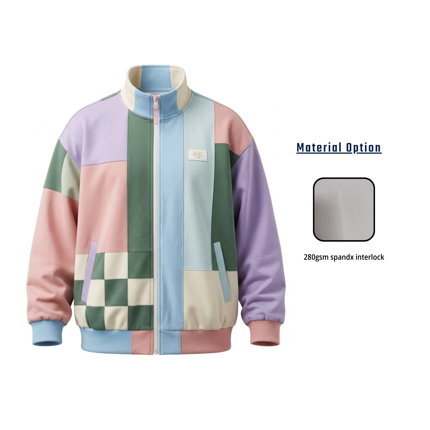 280gsm Spandex Track Jacket – Full Sublimation
