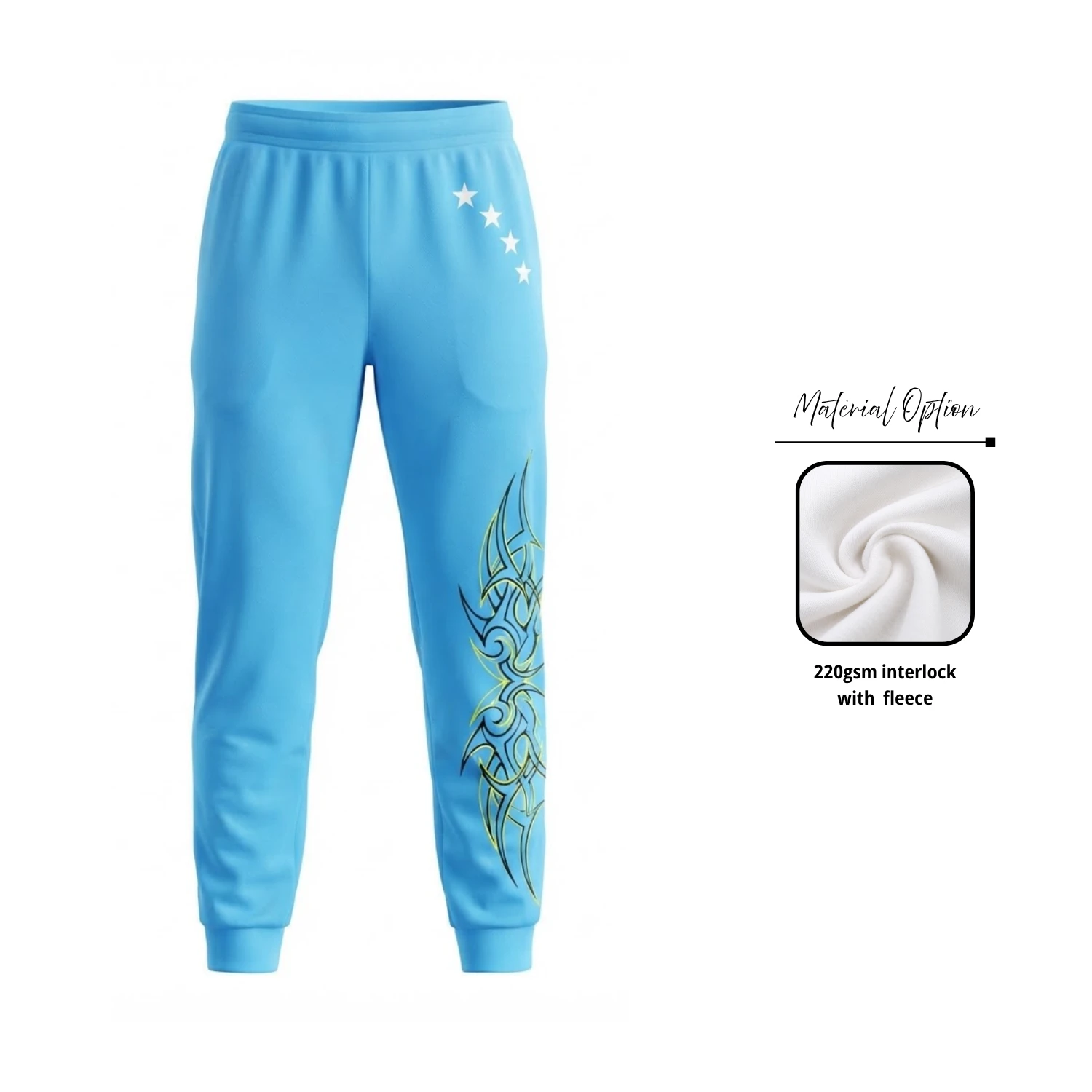 Full Sublimation 220G Ultra Light Fleece Sweatpants