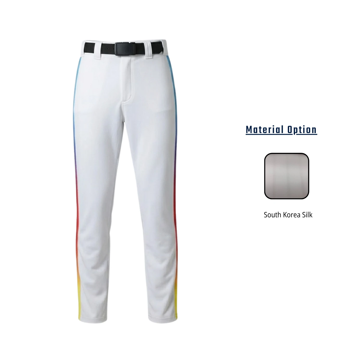 Custom Premium Baseball Pants – South Korea Silk Full-Length