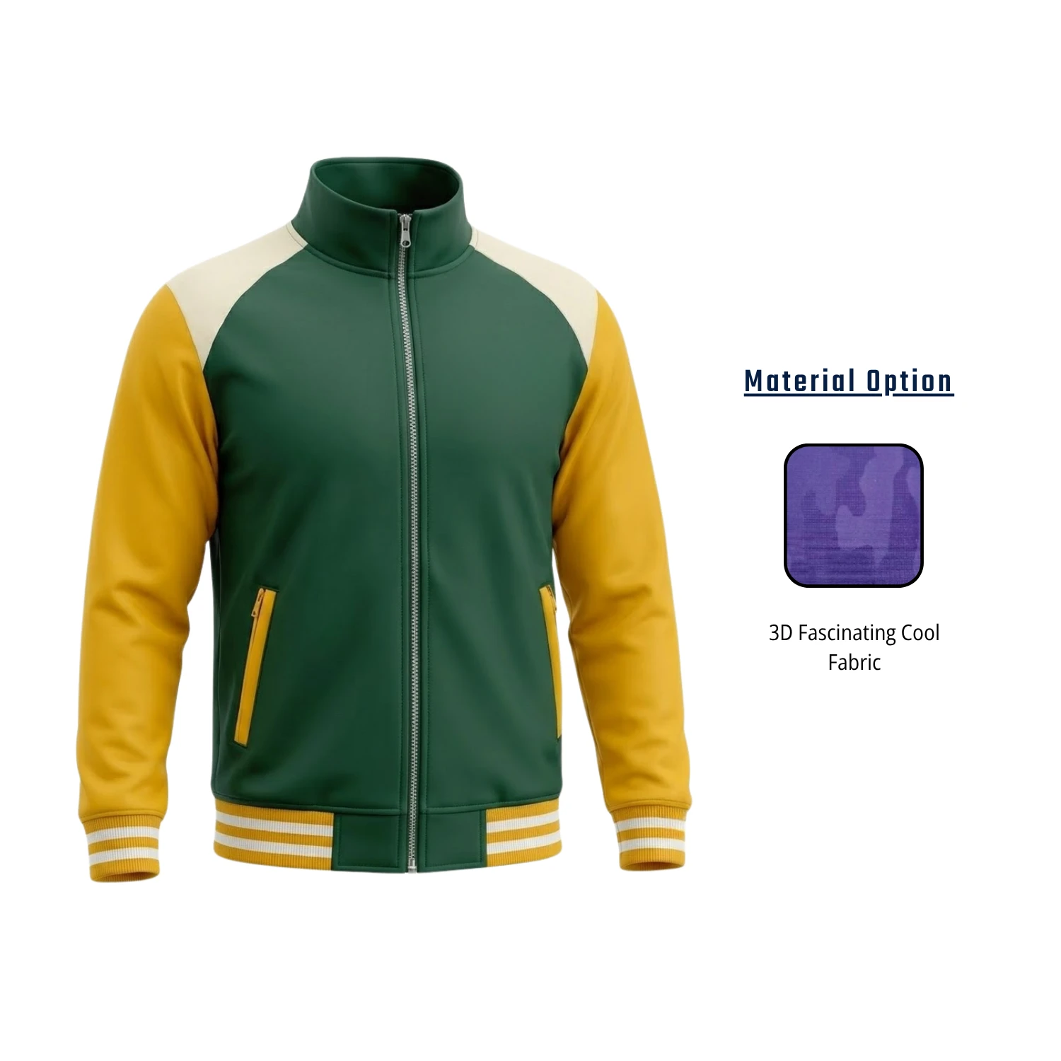 Custom Long Sleeve Track Shirt Jacket – Full Zip