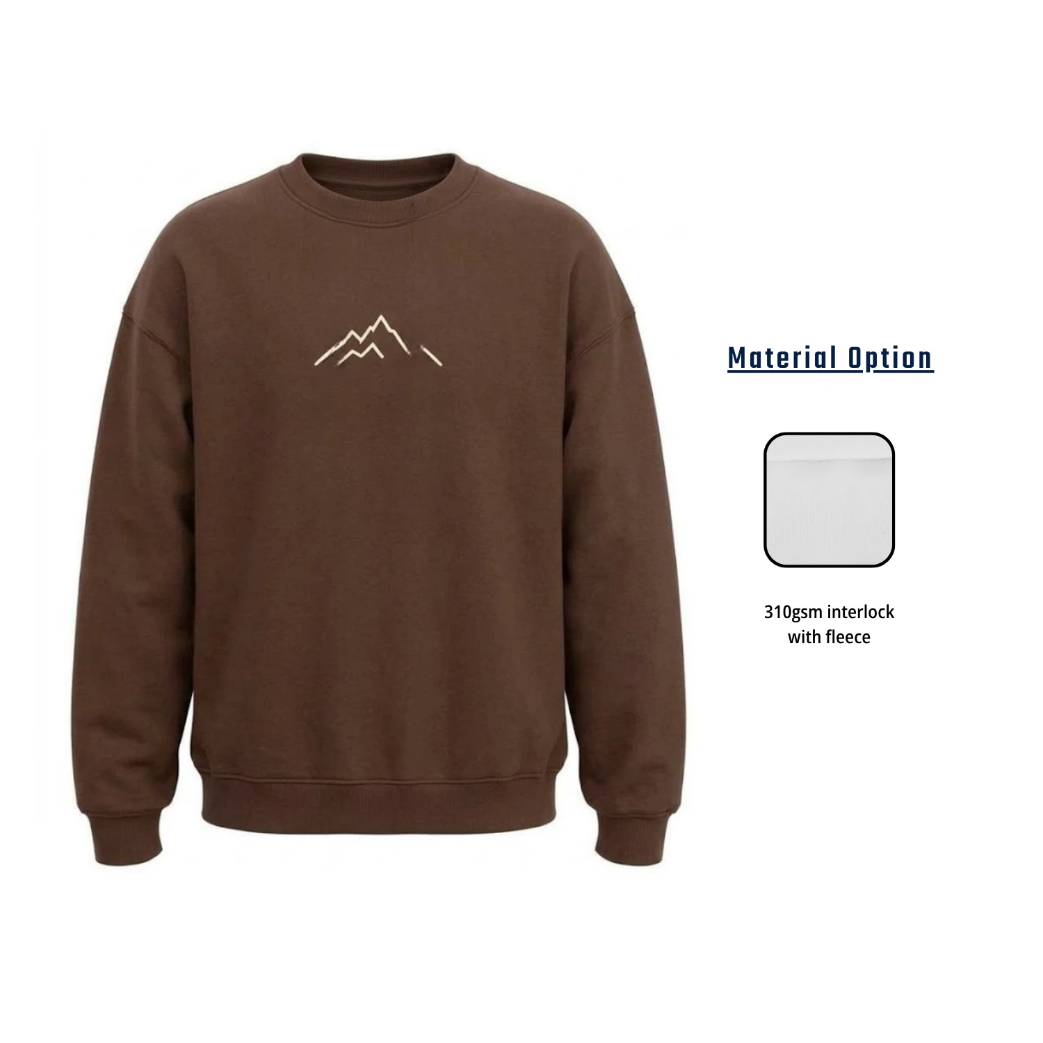 310G Fleece-Lined Crew Sweatshirt