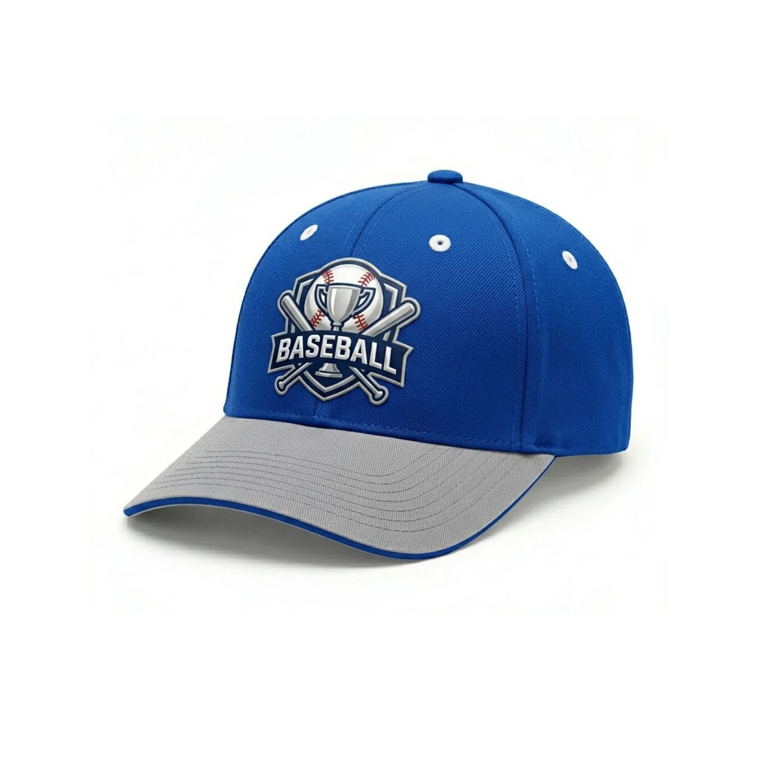 Custom Structured Baseball Cap – Sports Interlock 3D Embroidered