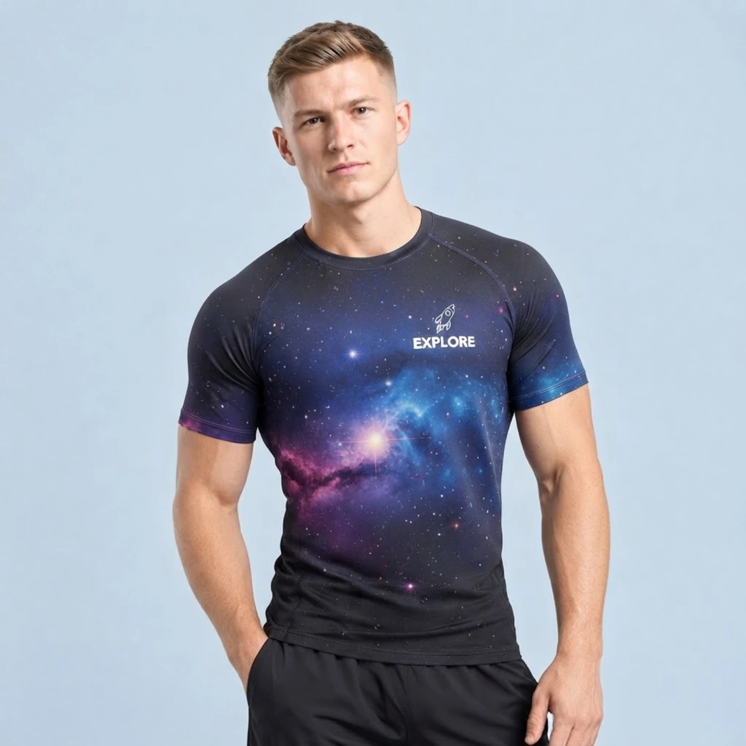 Pro Series Brushed Milk Silk Custom Sublimation T-Shirt – Soft Stretch