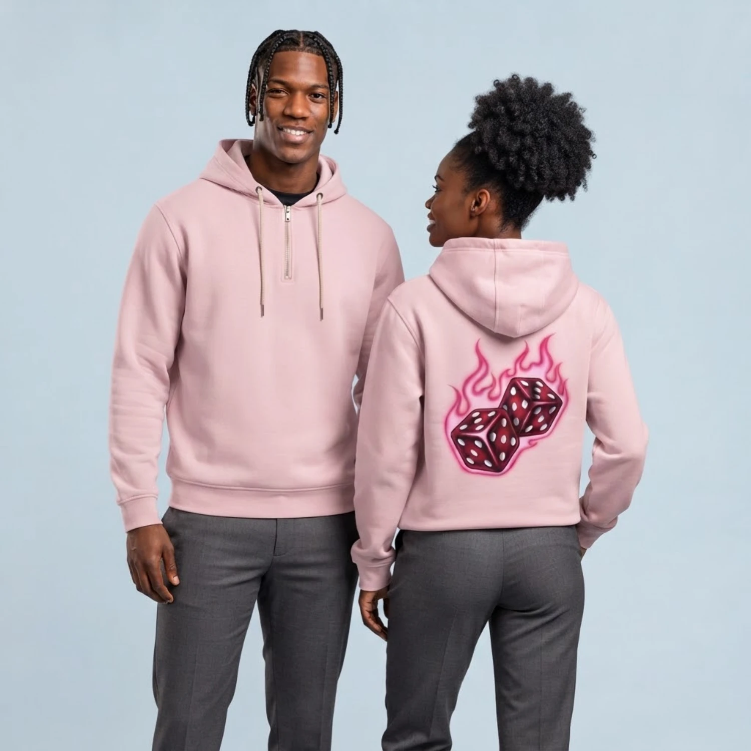 Custom Full Sublimation Quarter-Zip Hoodie – 280GSM Spandex Interlock