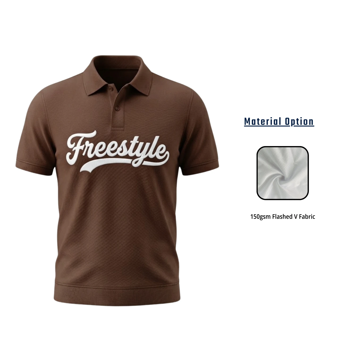 Men’s Lightweight Sublimation Golf Polo Shirt – 150GSM Performance Flashed V