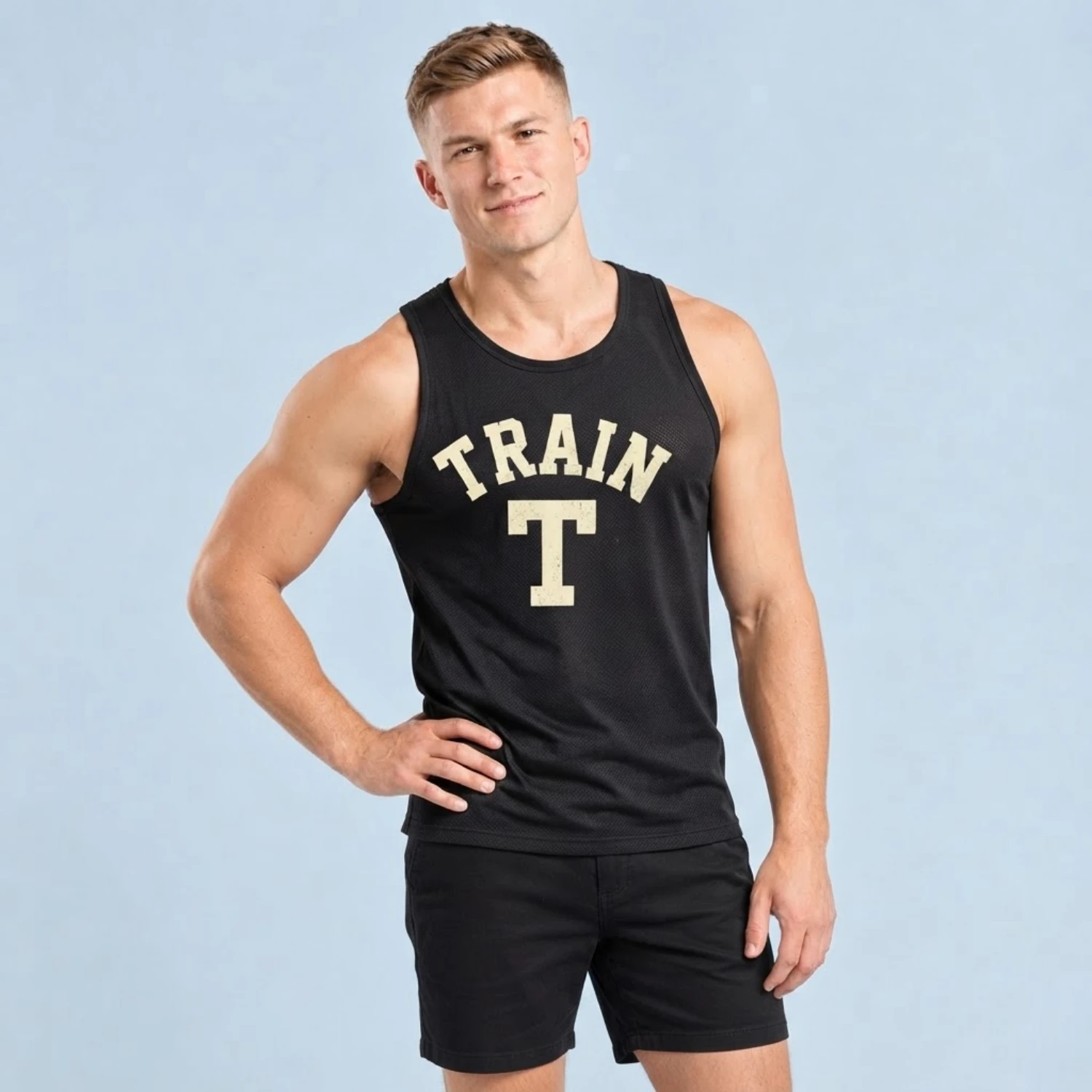 Custom Sublimation Jacquard Mesh Classic Tank Top with 150GSM Jacquard Mesh