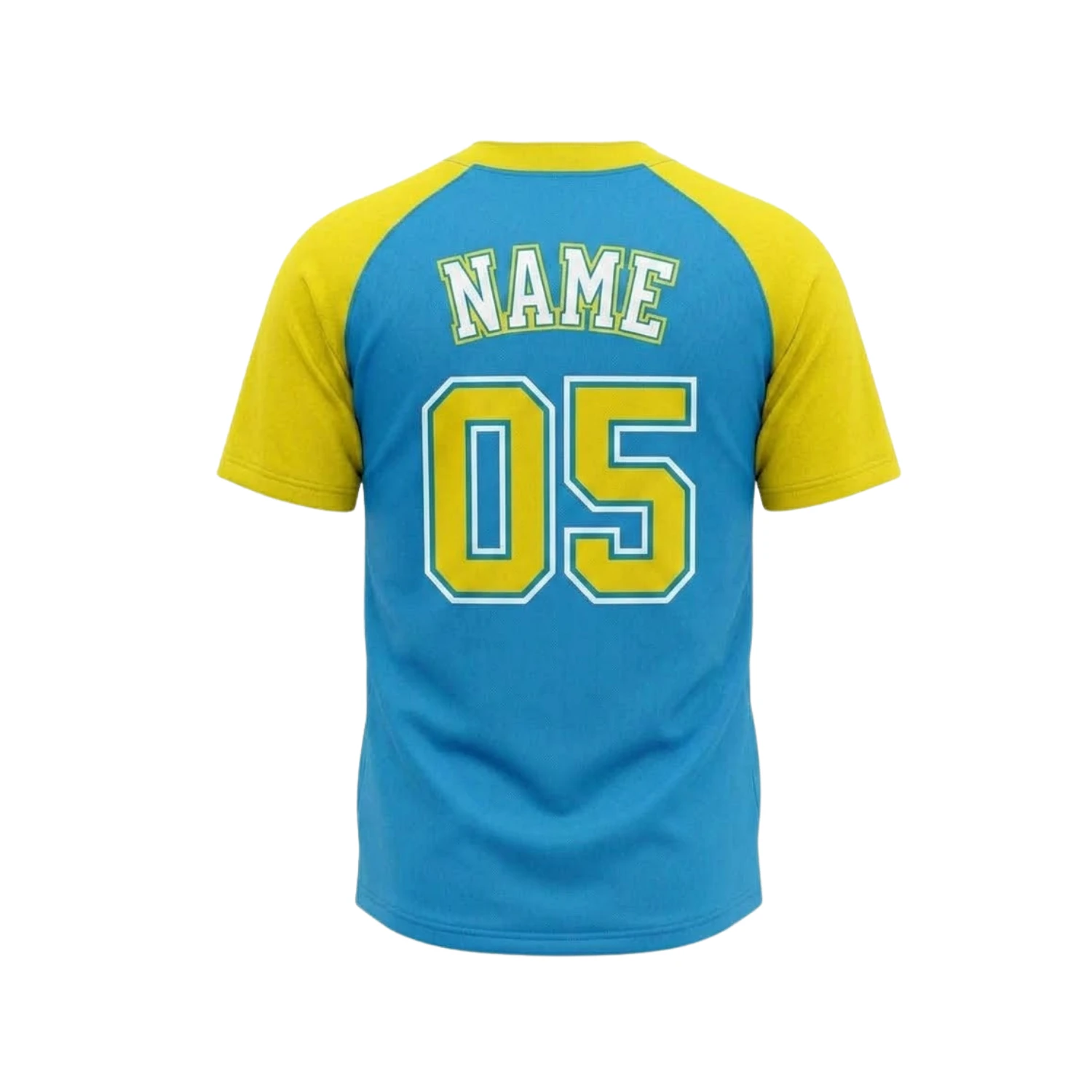 Custom Sublimation 2-Button Front Baseball Jersey