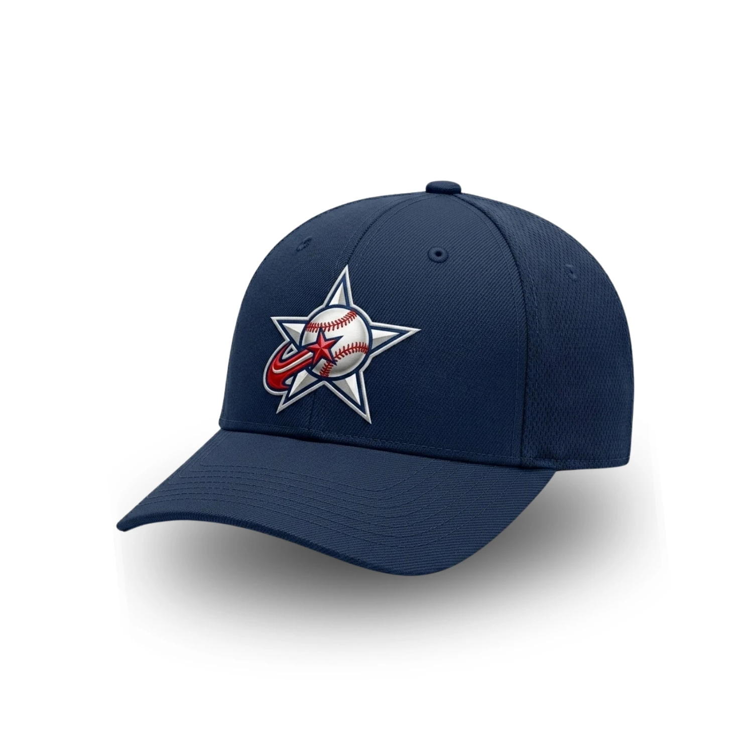 Custom Structured Trucker Cap – Bee-Eye Lattice & Mesh 3D Embroidered