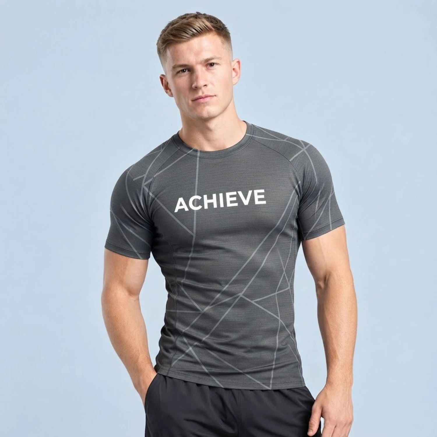 Unisex and Kids' Full Sublimation Short Sleeve T-Shirt with 150G Performance Jacquard Mesh