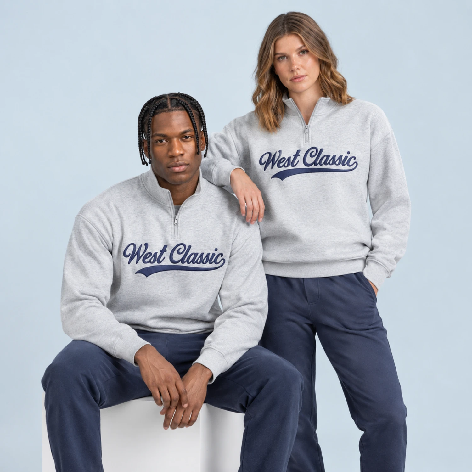 Unisex & Women's Full Sublimation Quarter Zip Pullover