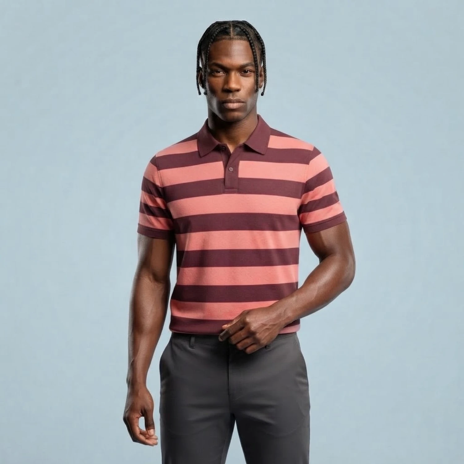 Men’s Sublimation Short Sleeve Golf Polo – 150GSM Pinhole