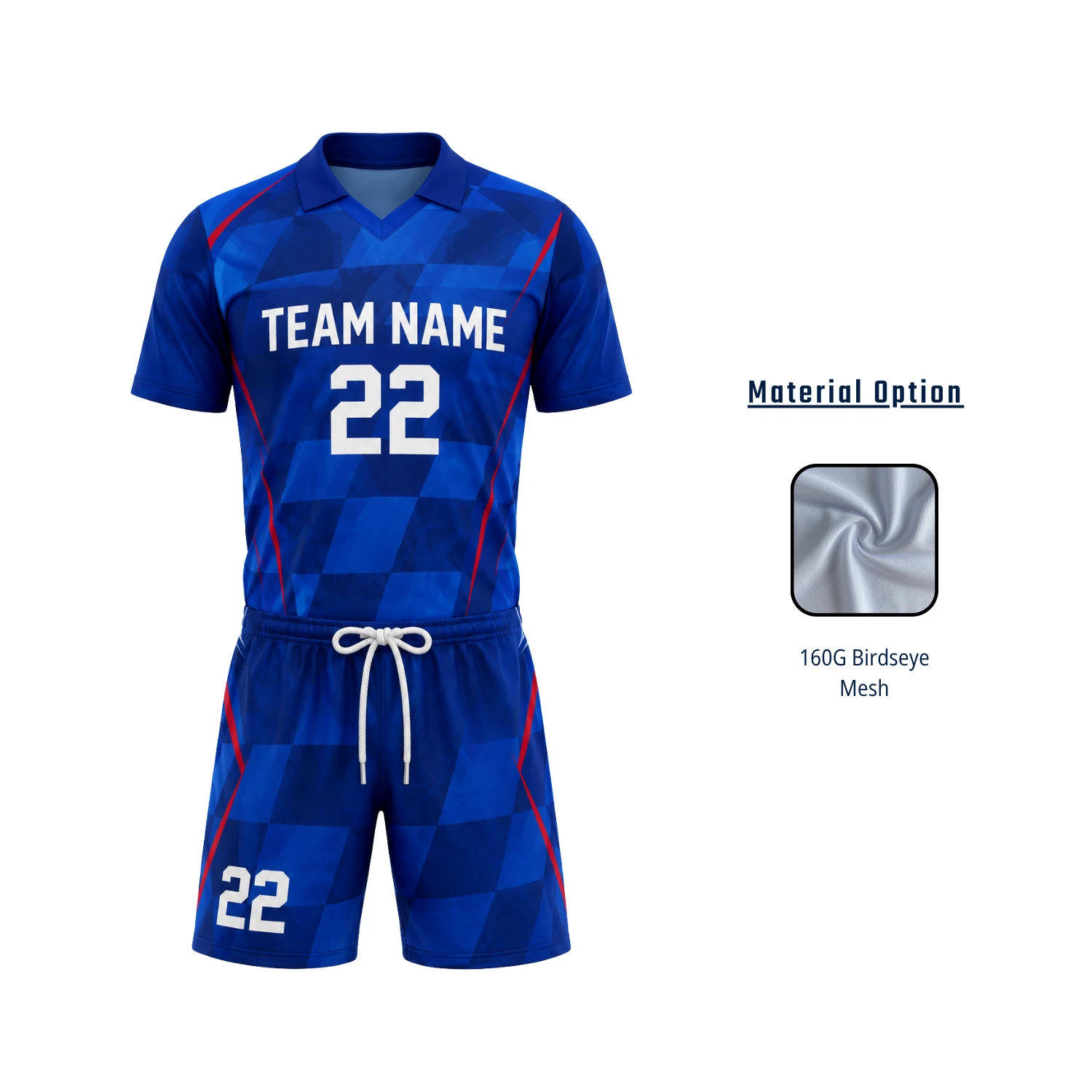 Custom Breathable Soccer Uniform Set – Jersey & Shorts