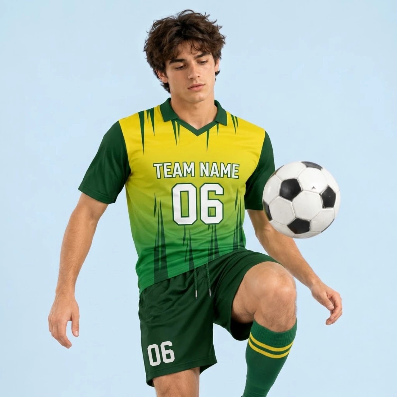 Custom Spandex Soccer Uniform – Compression Jersey & Shorts