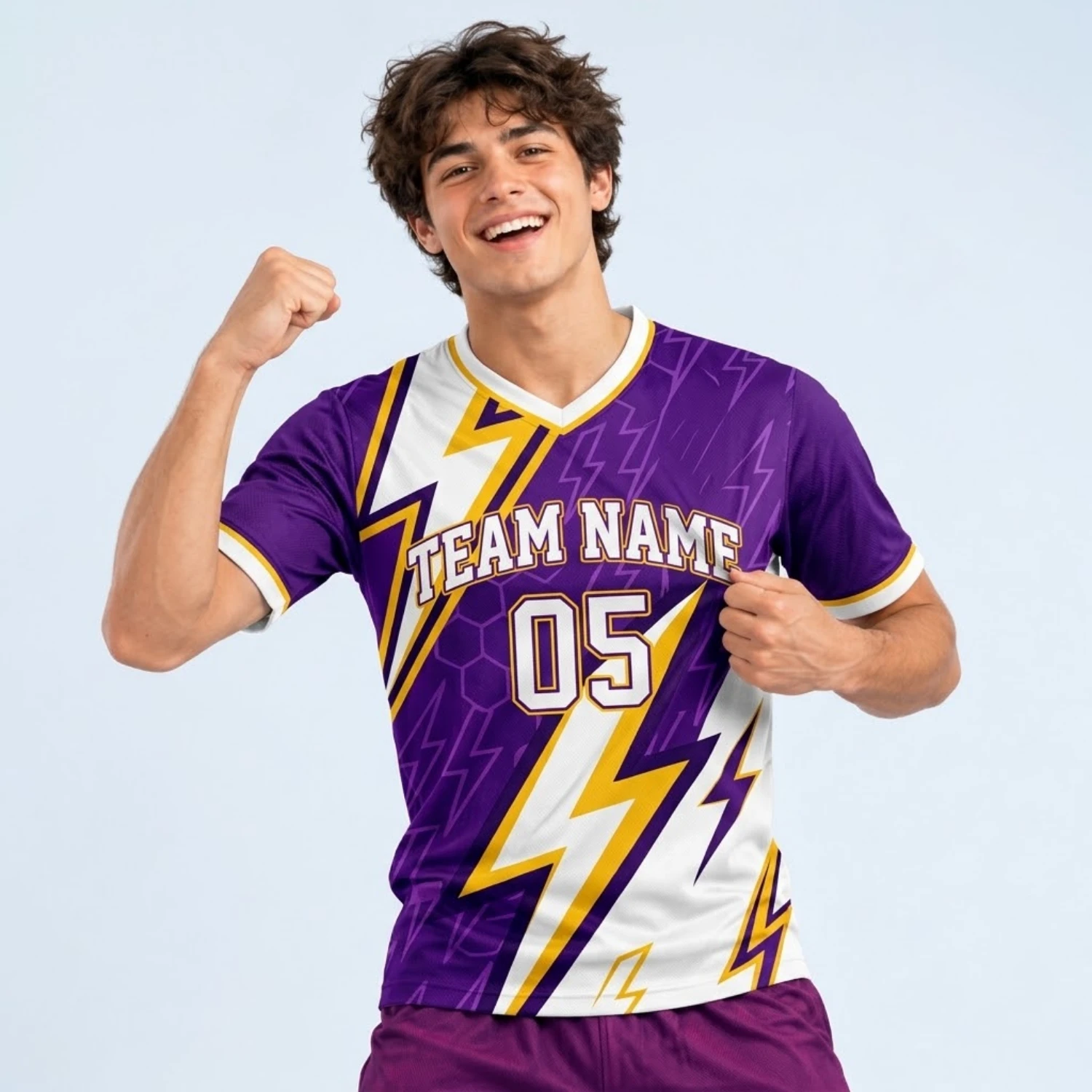 Custom Sublimation Short Sleeve Soccer Jersey with 75D Milk Silk