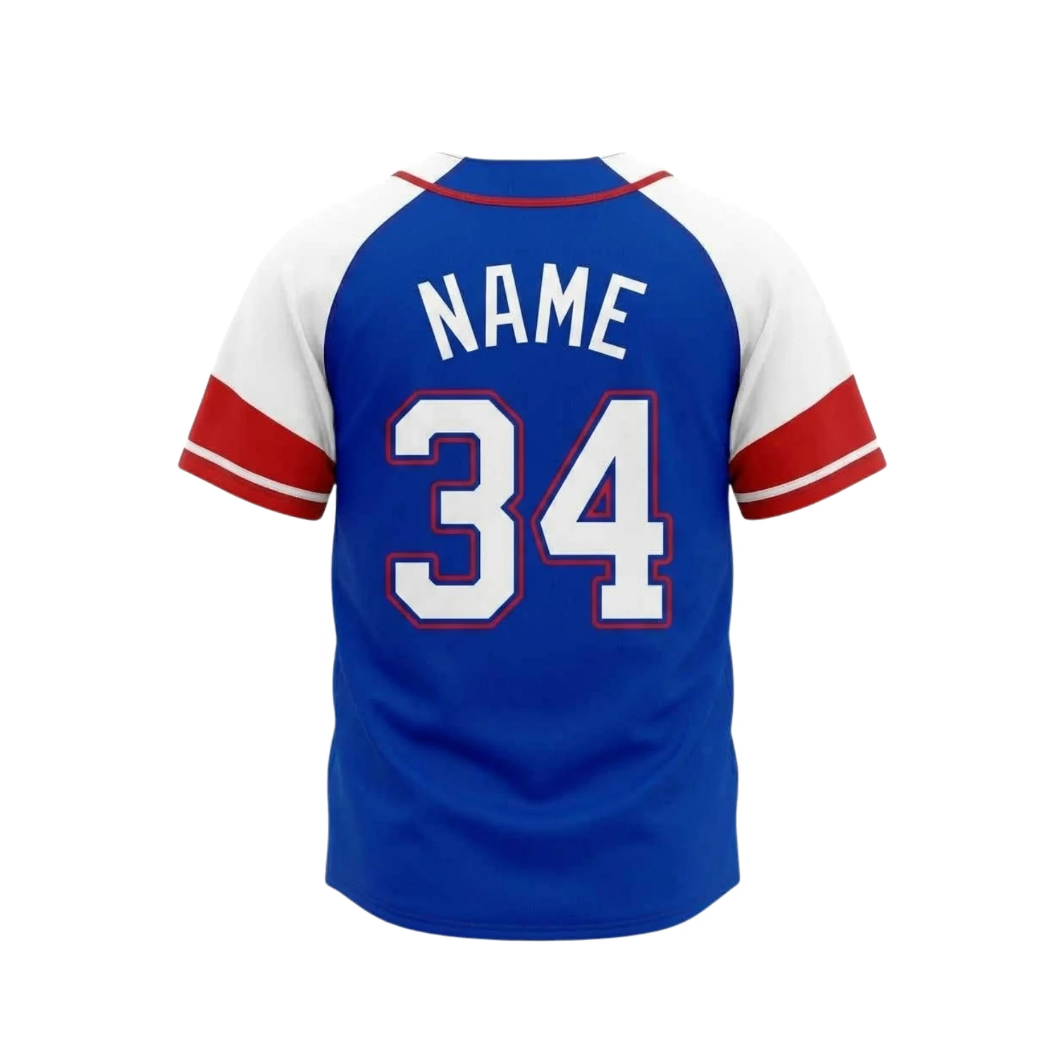 Custom Full-Button Baseball Jersey – 150G Bee Eyes Mesh
