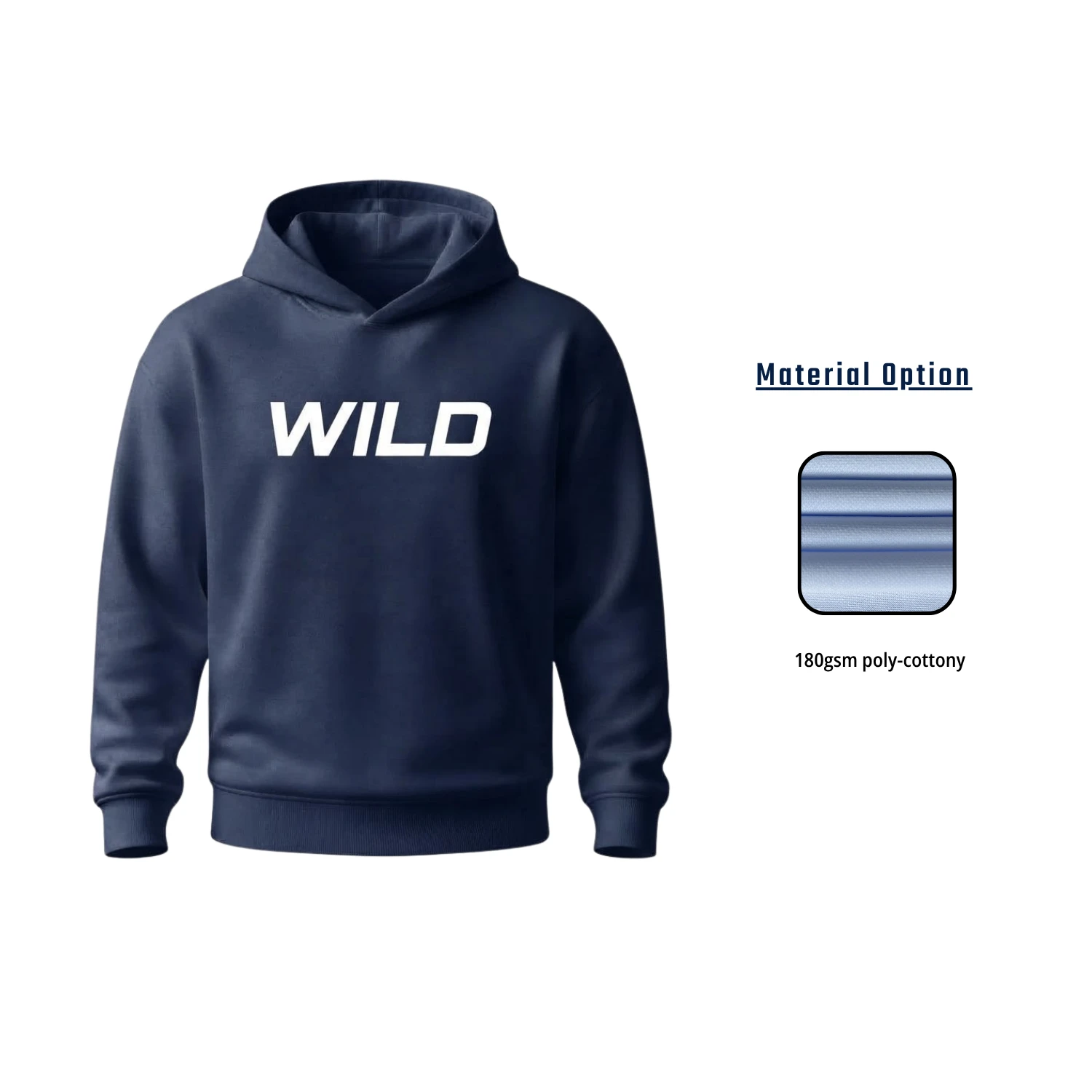 Unisex and Kids' Full Sublimation 180G Cotton-Feel Long Sleeve Hooded T-Shirt