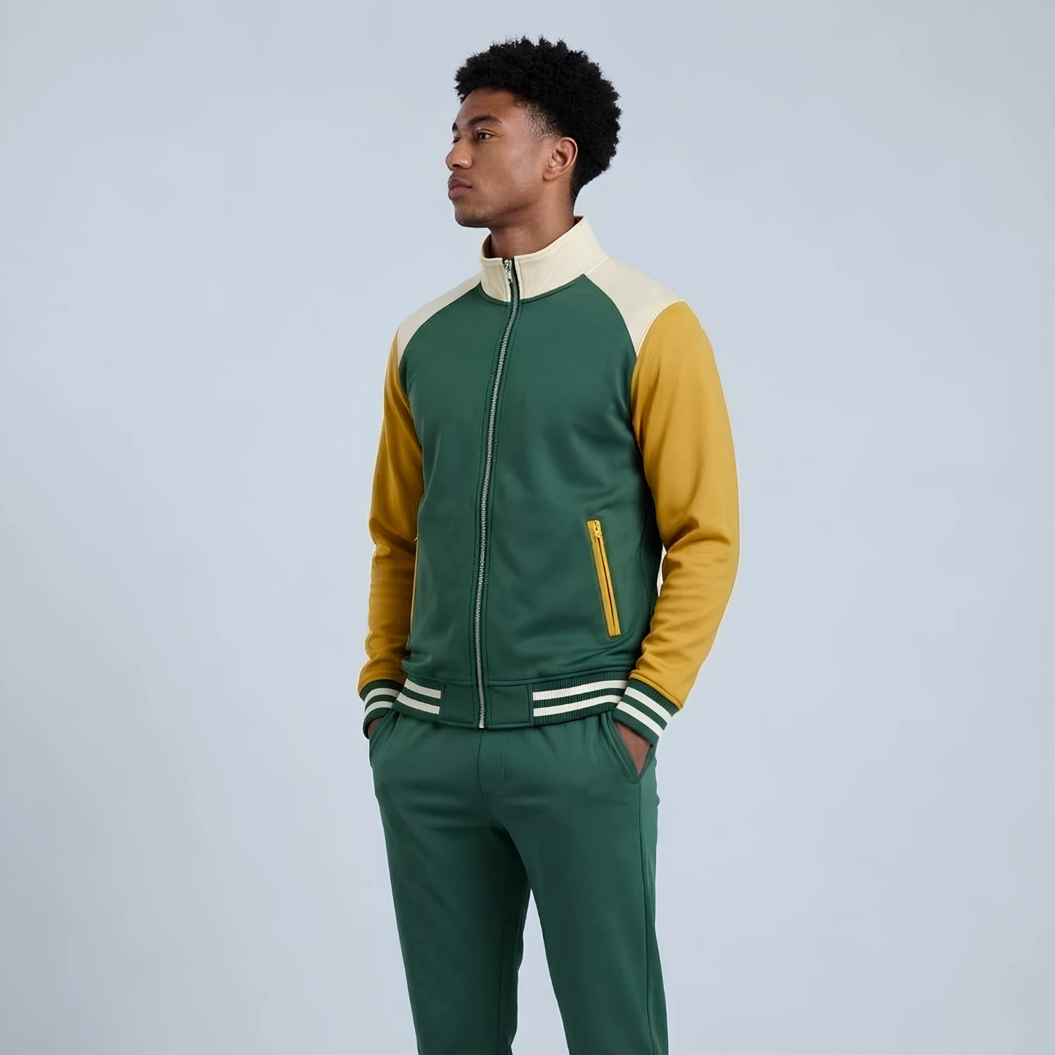 Custom Long Sleeve Track Shirt Jacket – Full Zip