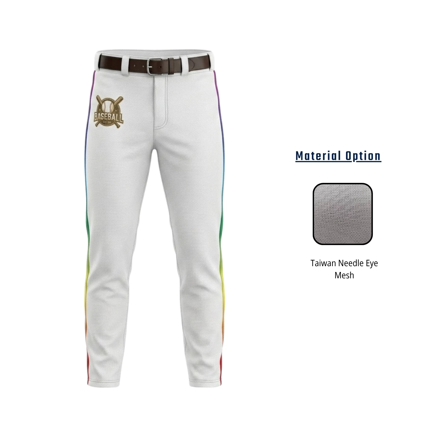 Custom Mesh Contrast Pocket Baseball Pants – Taiwan Needle Eye Breathable