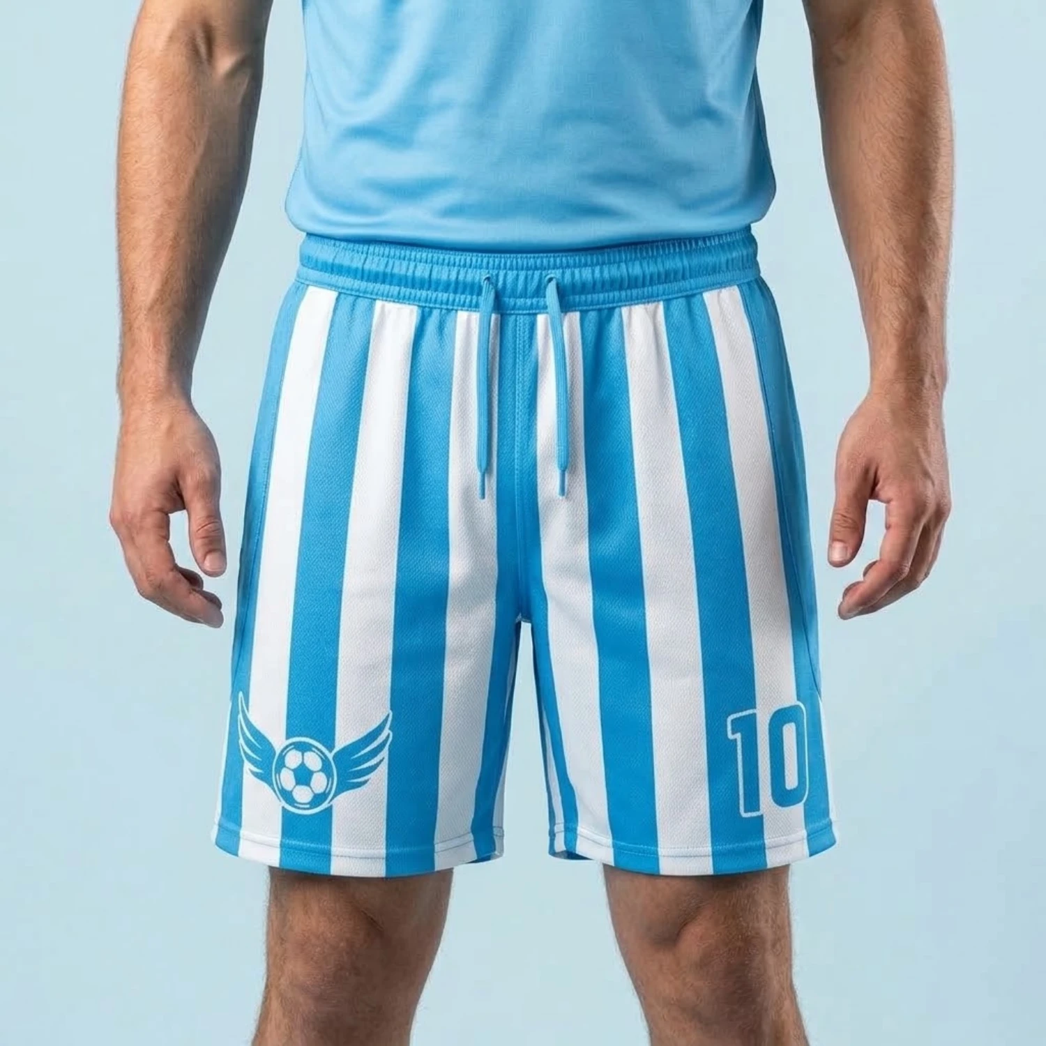 Custom 180G Spandex Interlock Soccer Shorts