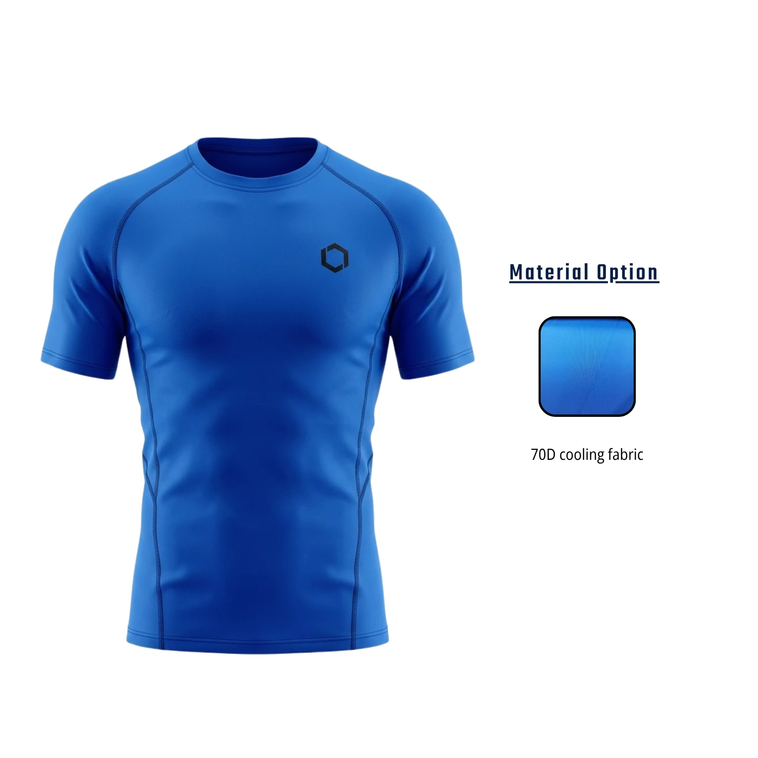 Custom Compression Base Layer Jersey – 70D Cooling Short Sleeve