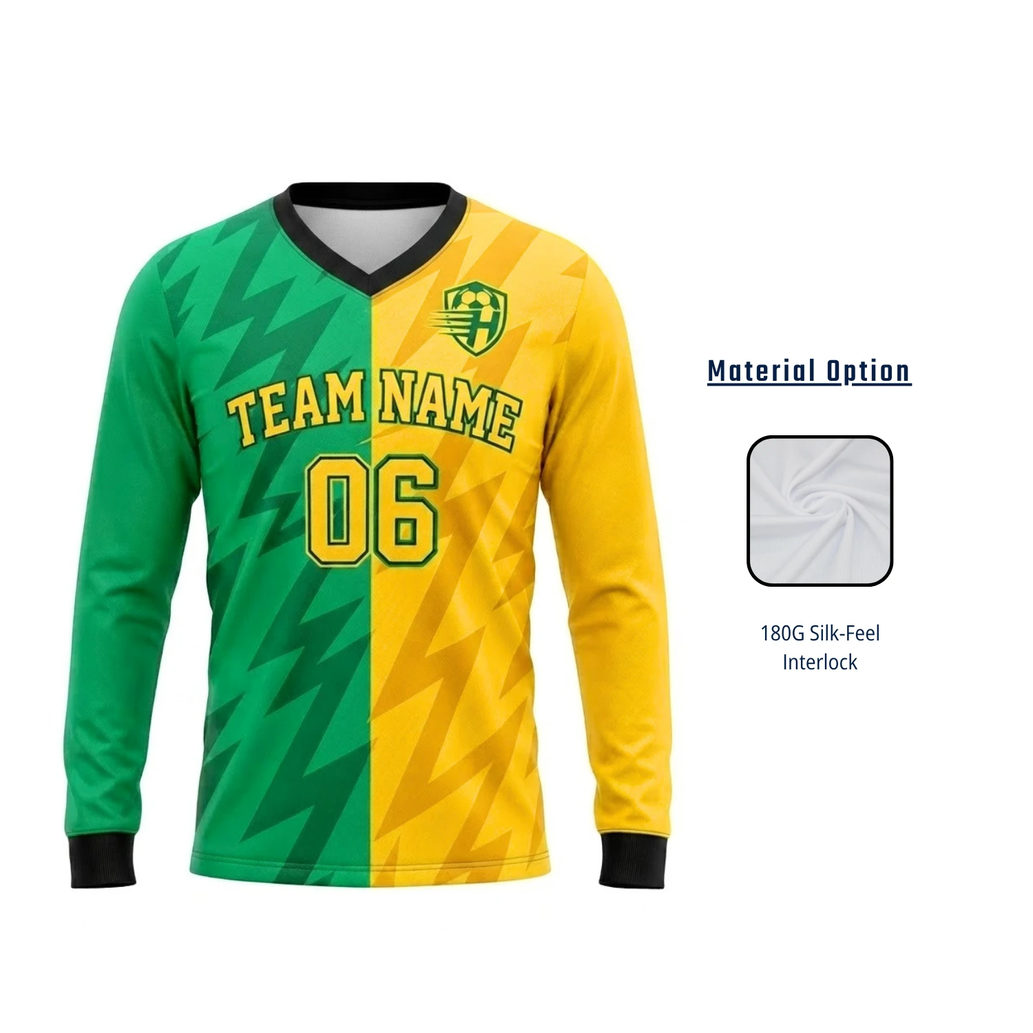 Sublimation Long Sleeve Soccer Jersey