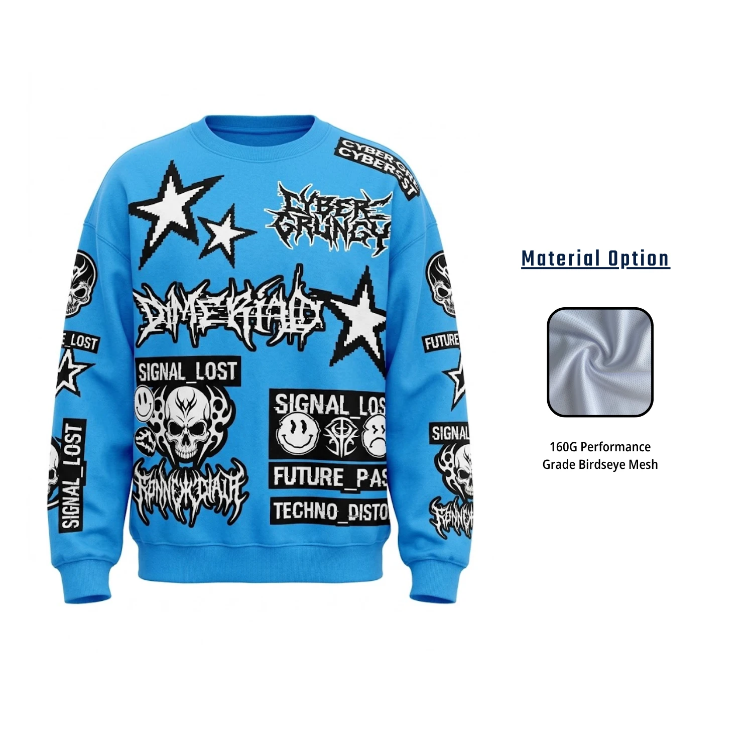 Mesh Long Sleeve T-Shirt – Custom Full Sublimation Economy Series