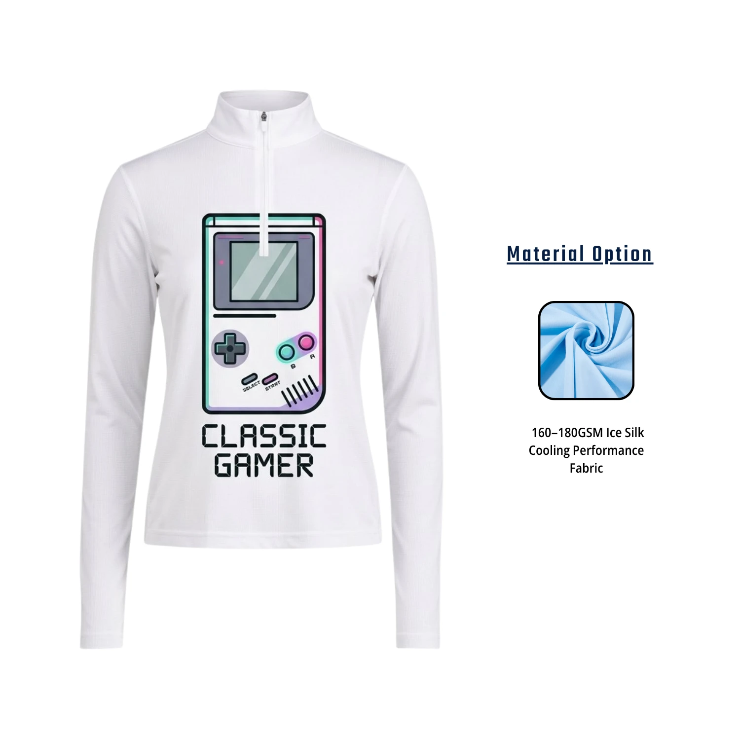Custom Ice Silk Sublimation Fishing Jersey