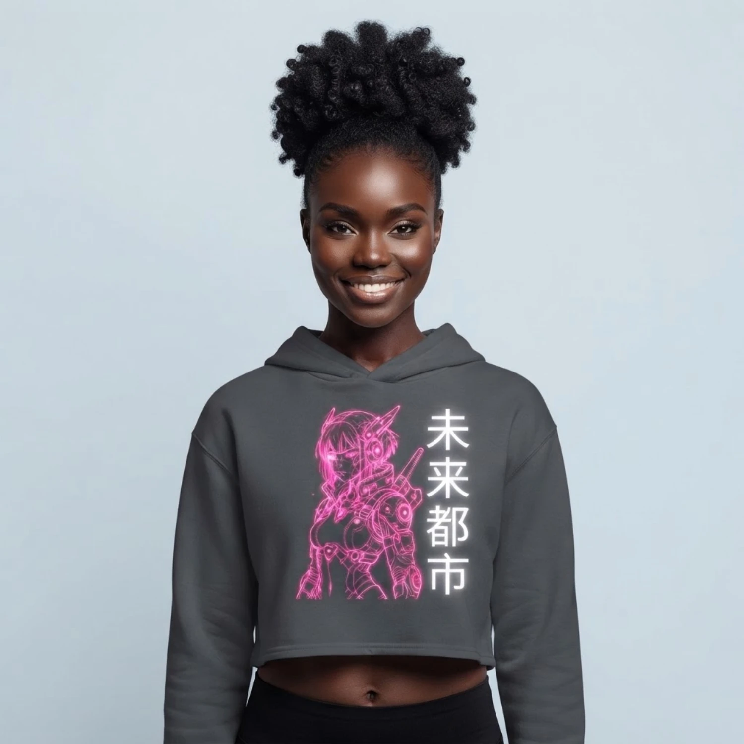 Custom Full Sublimation Lightweight Cropped Hoodie – 250G Streetwear